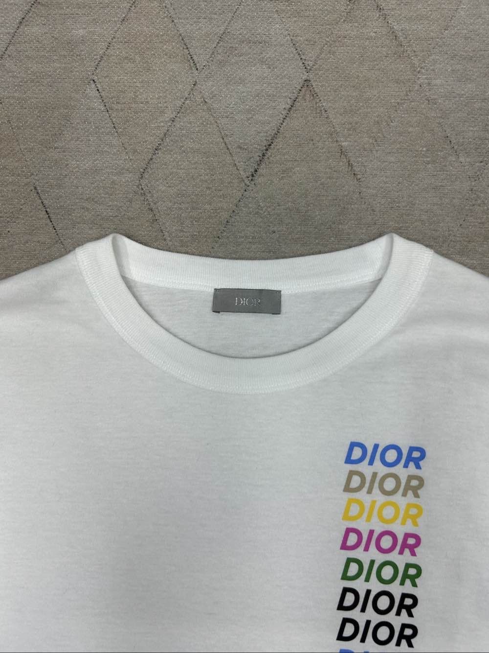 Dior DIOR Multi-Color Logo Long Sleeve T-Shirt Size M Size US M / EU 48-50 / 2 - 3 Thumbnail