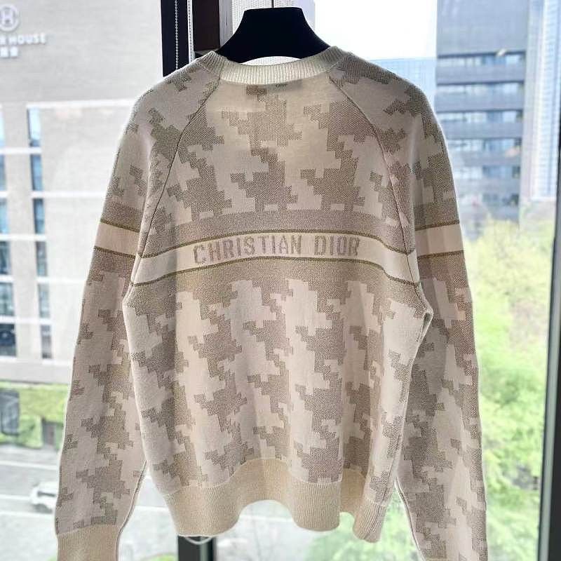 Dior Dior Houndstooth Cashmere Sweater Size 36 Size XS / US 0-2 / IT 36-38 - 2 Thumbnail