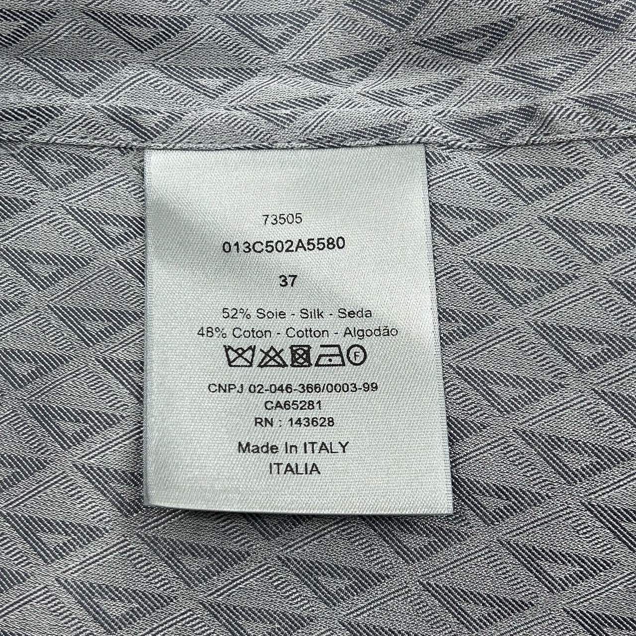 Dior Dior Monogram Silk Blend Button Up Shirt Size 37 Size US S / EU 44-46 / 1 - 4 Thumbnail