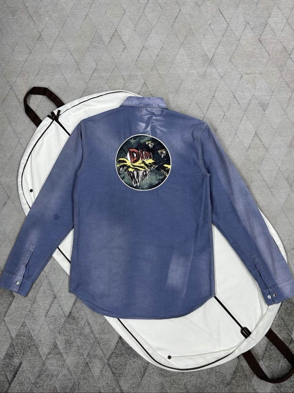 Dior Dior Embroidered Patch Shirt Size L Size US L / EU 52-54 / 3 - 2 Thumbnail