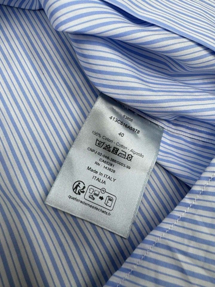Dior Dior Striped Button Up Shirt Size M Size US XXS / EU 40 - 4 Thumbnail