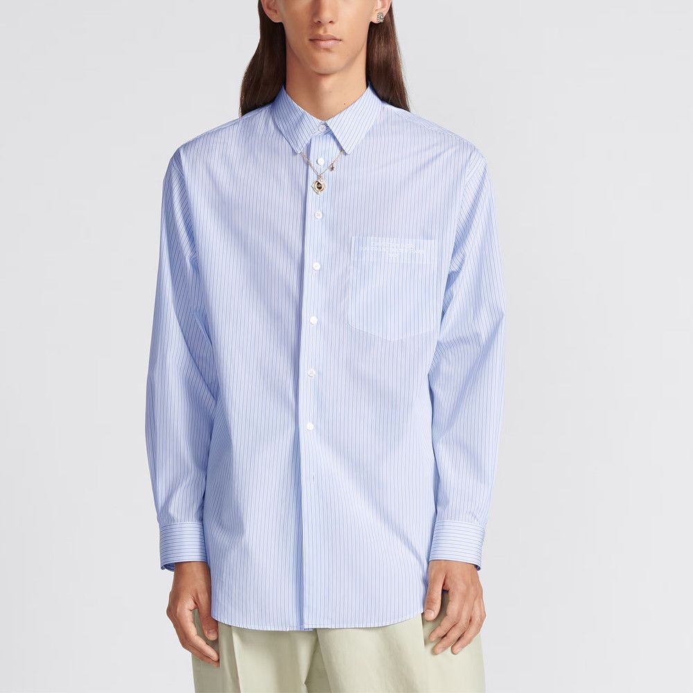 Dior Dior Striped Button Up Shirt Size M Size US XXS / EU 40 - 5 Thumbnail