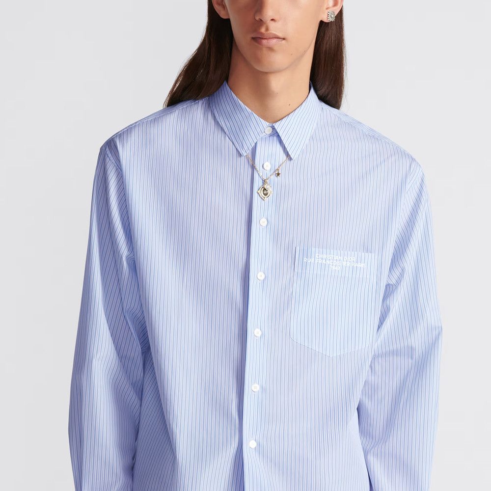 Dior Dior Striped Button Up Shirt Size M Size US XXS / EU 40 - 8 Thumbnail