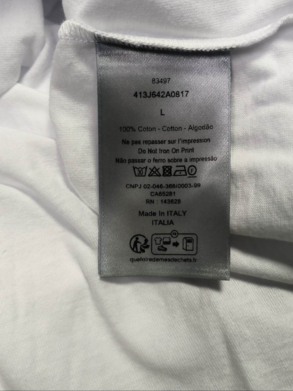 Dior Dior Multi-Color Logo Long Sleeve T-Shirt Size L Size US L / EU 52-54 / 3 - 4 Thumbnail