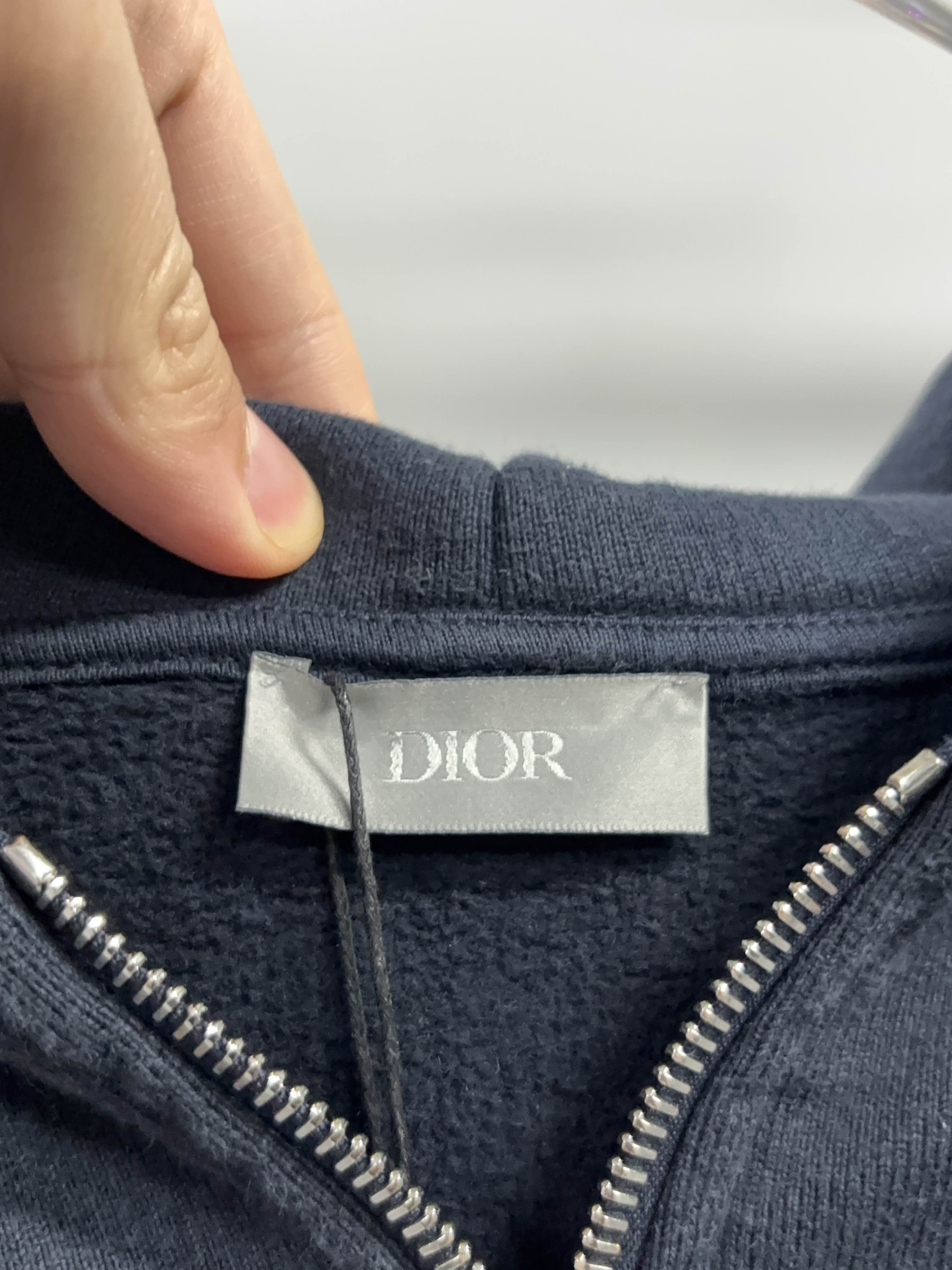 Dior Dior Cartoon Logo Zip-Up Hoodie Size XL Size US XL / EU 56 / 4 - 3 Thumbnail