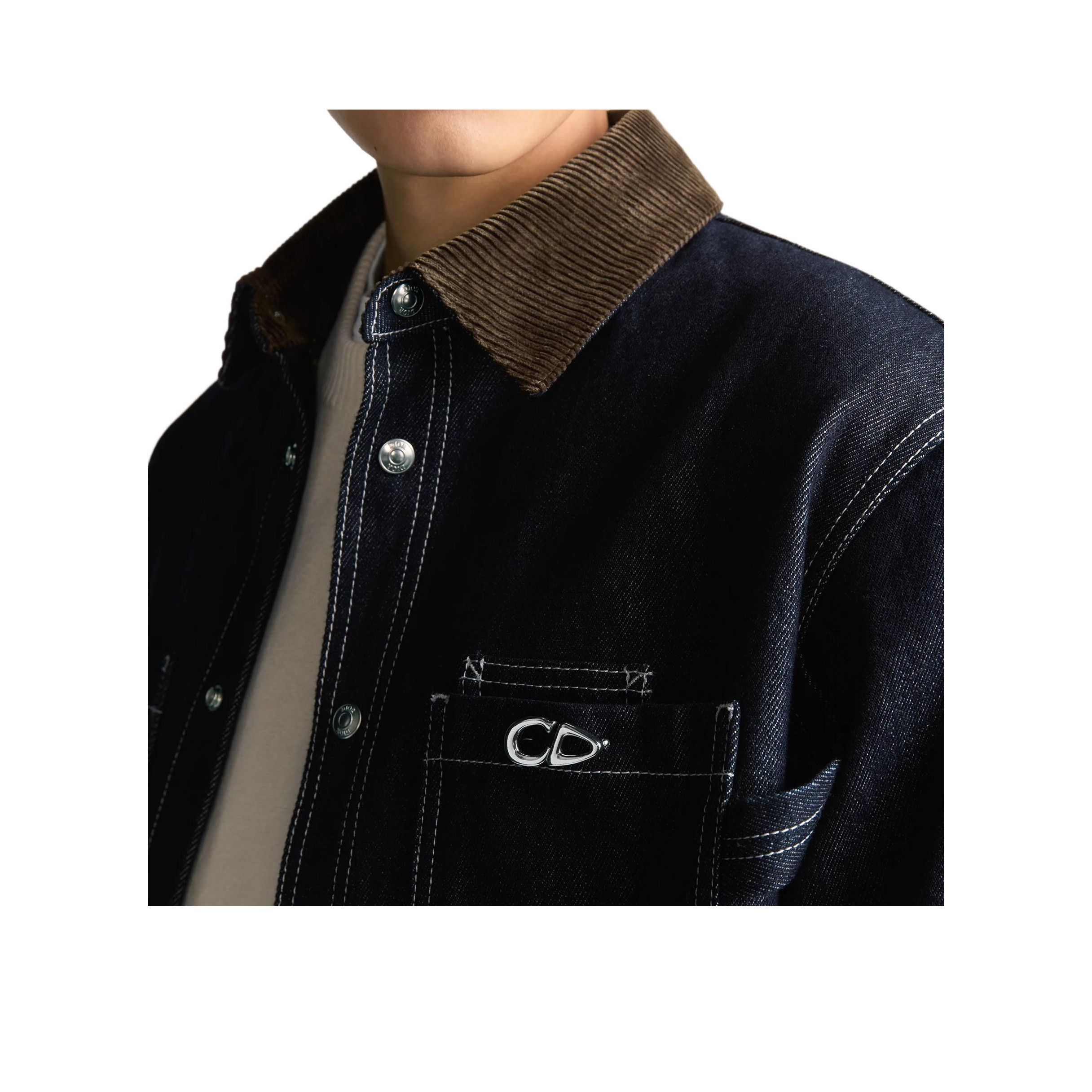 Dior Dior Logo Patch Denim Shirt Size M Size US M / EU 48-50 / 2 - 16 Thumbnail