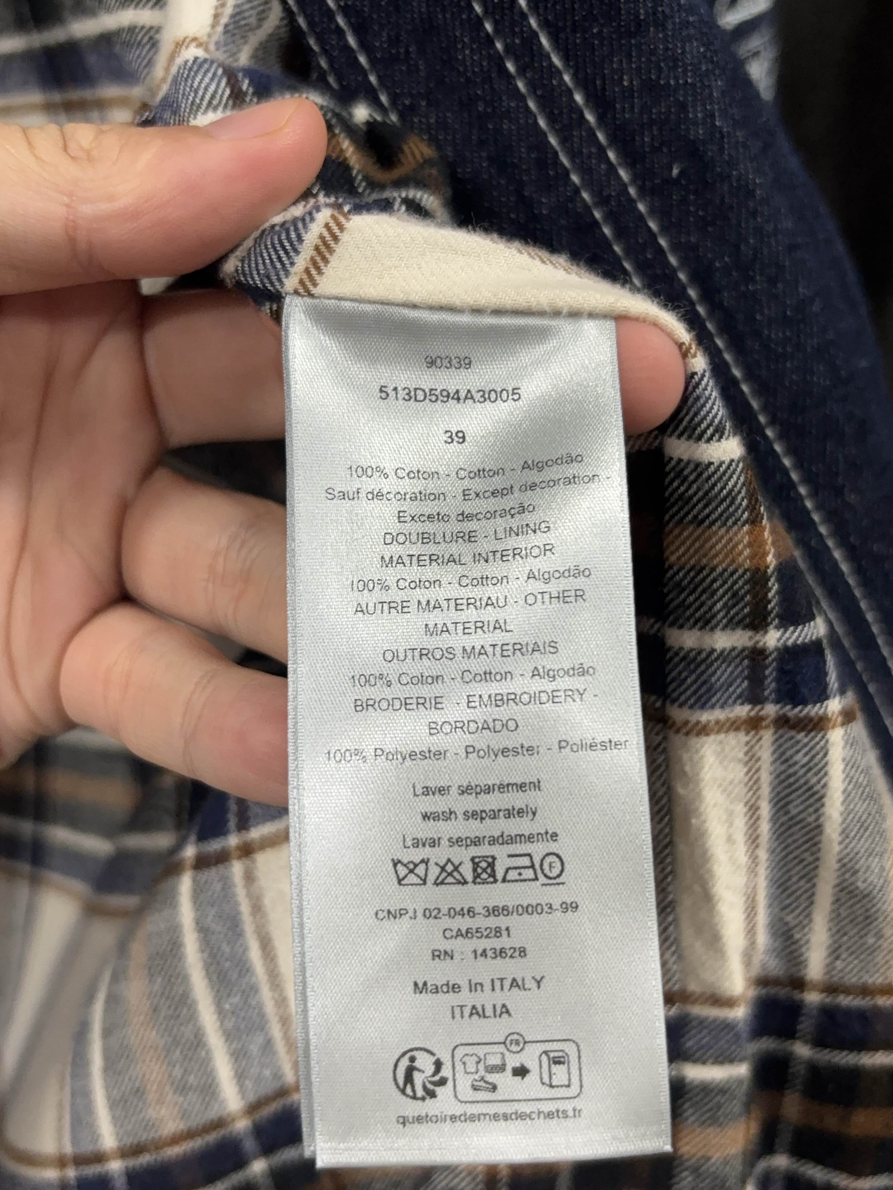 Dior Dior Logo Patch Denim Shirt Size M Size US M / EU 48-50 / 2 - 4 Thumbnail