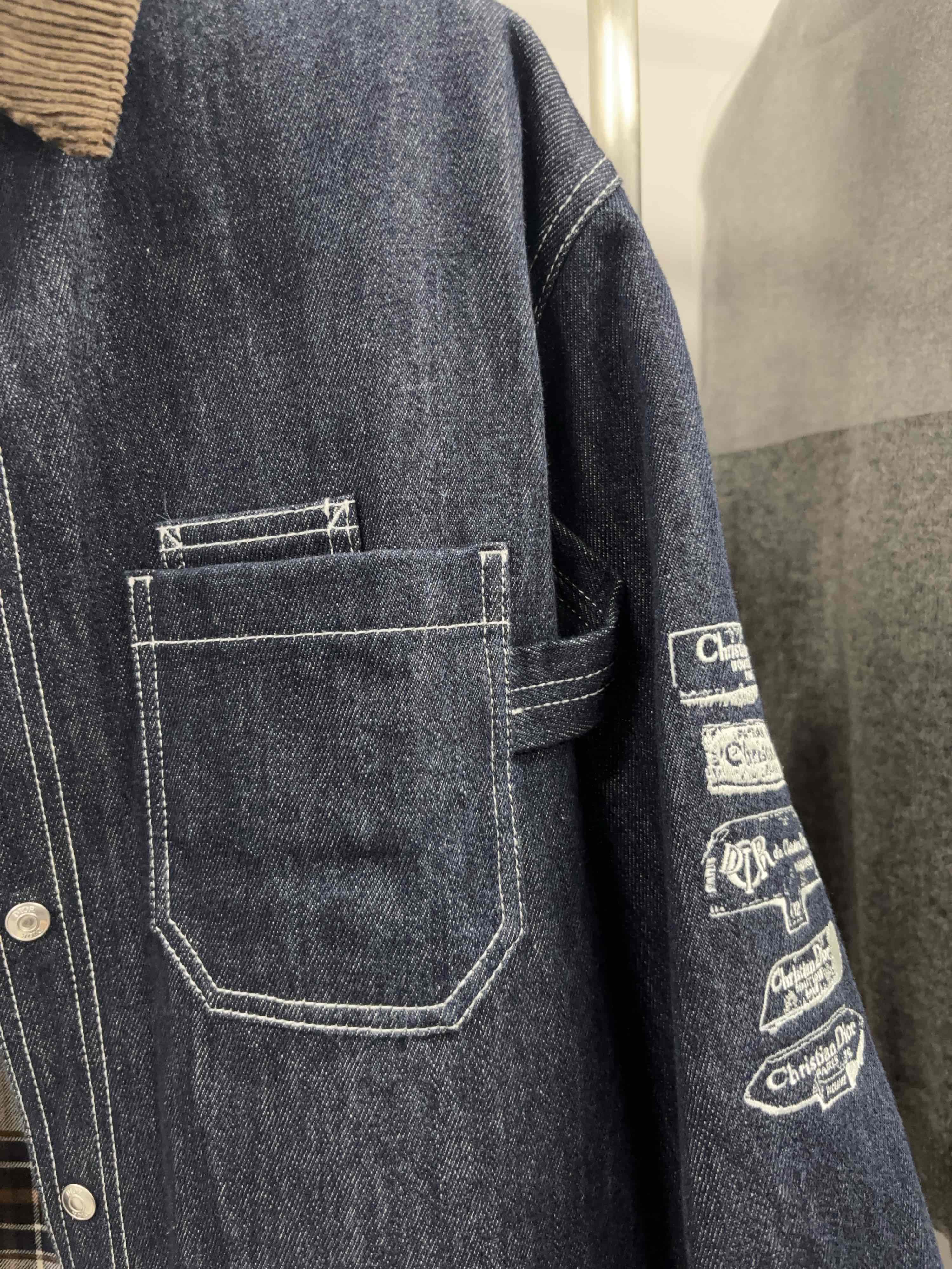 Dior Dior Logo Patch Denim Shirt Size M Size US M / EU 48-50 / 2 - 8 Thumbnail