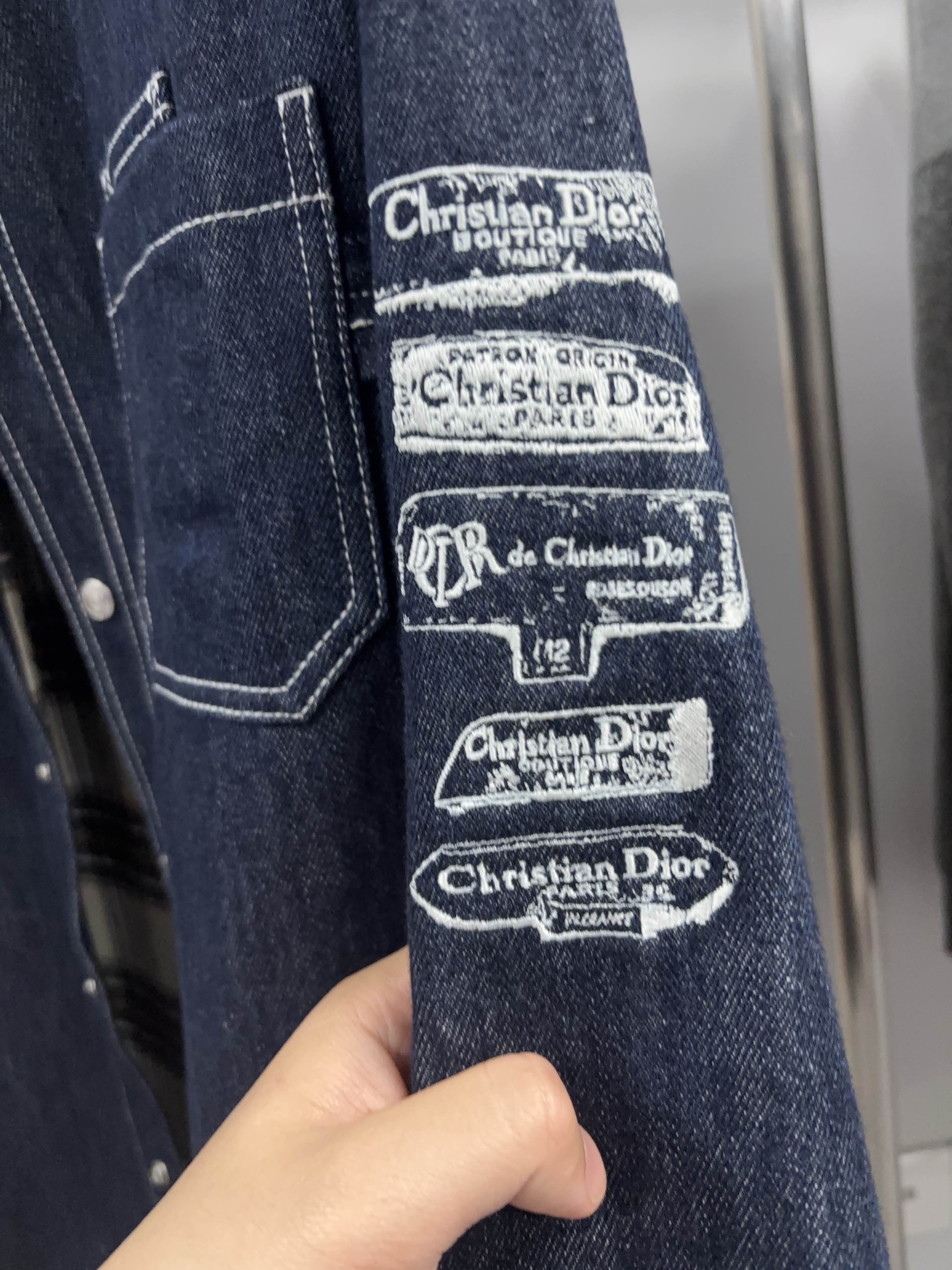 Dior Dior Logo Patch Denim Shirt Size M Size US M / EU 48-50 / 2 - 10 Thumbnail