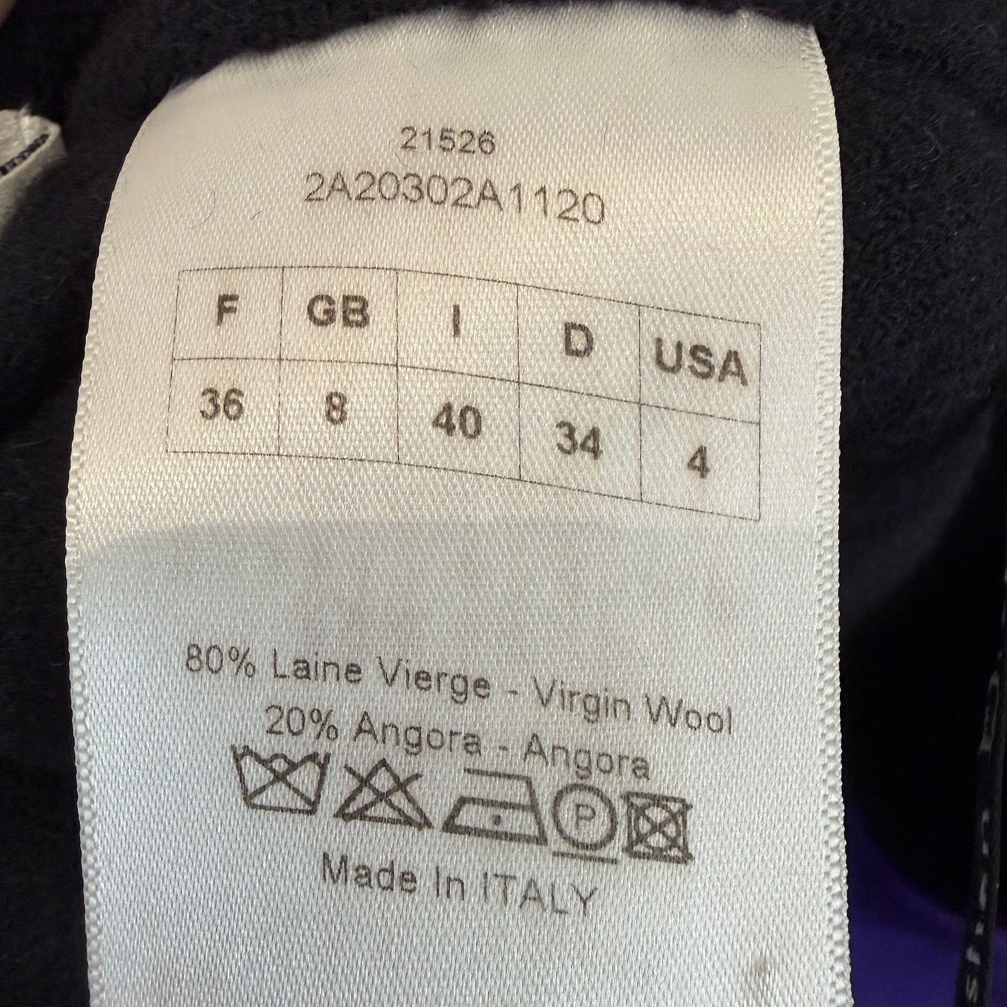 Dior Christian Dior Wool Angora Blend Mini Skirt Size FR 36 Size 26" / US 2 / IT 38 - 4 Thumbnail