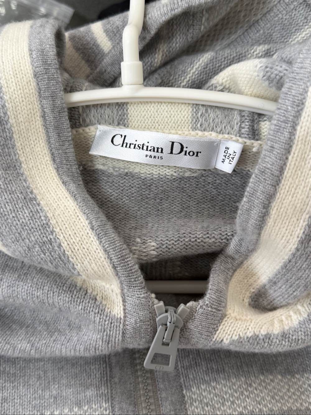 Dior Dior Logo Knit Zip Hoodie Size 36 Size XS / US 0-2 / IT 36-38 - 3 Thumbnail