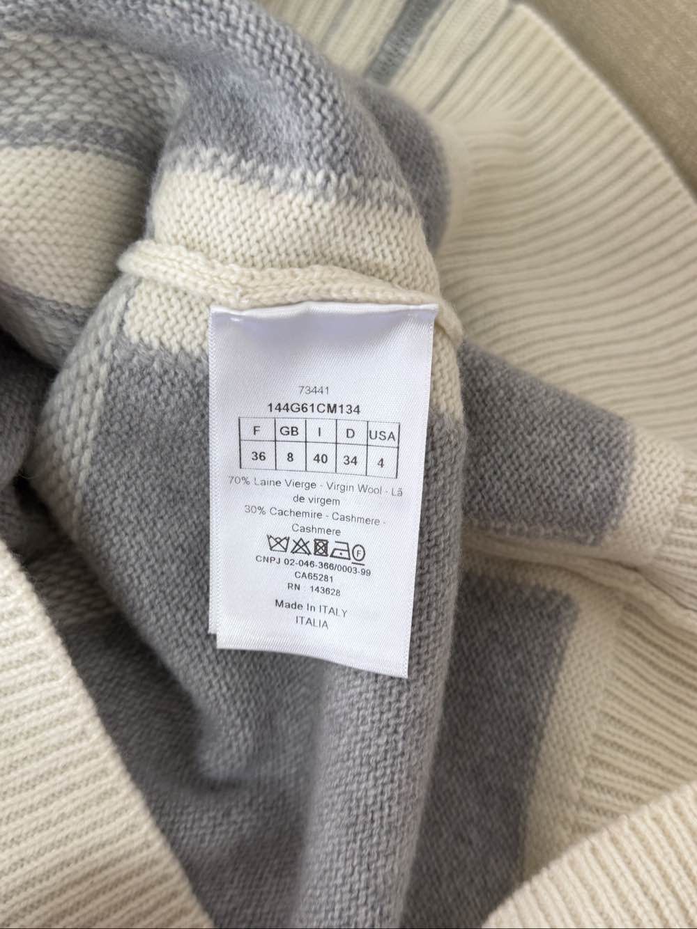 Dior Dior Logo Knit Zip Hoodie Size 36 Size XS / US 0-2 / IT 36-38 - 4 Thumbnail