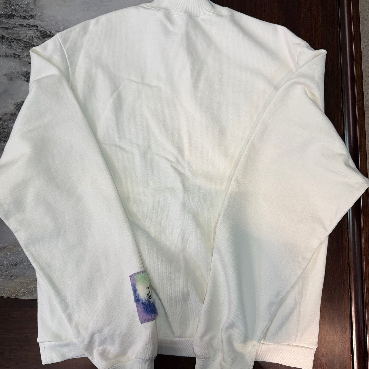 Dior Dior x ERL Fuzzy Patch Sweatshirt White Size M Size US M / EU 48-50 / 2 - 2 Thumbnail