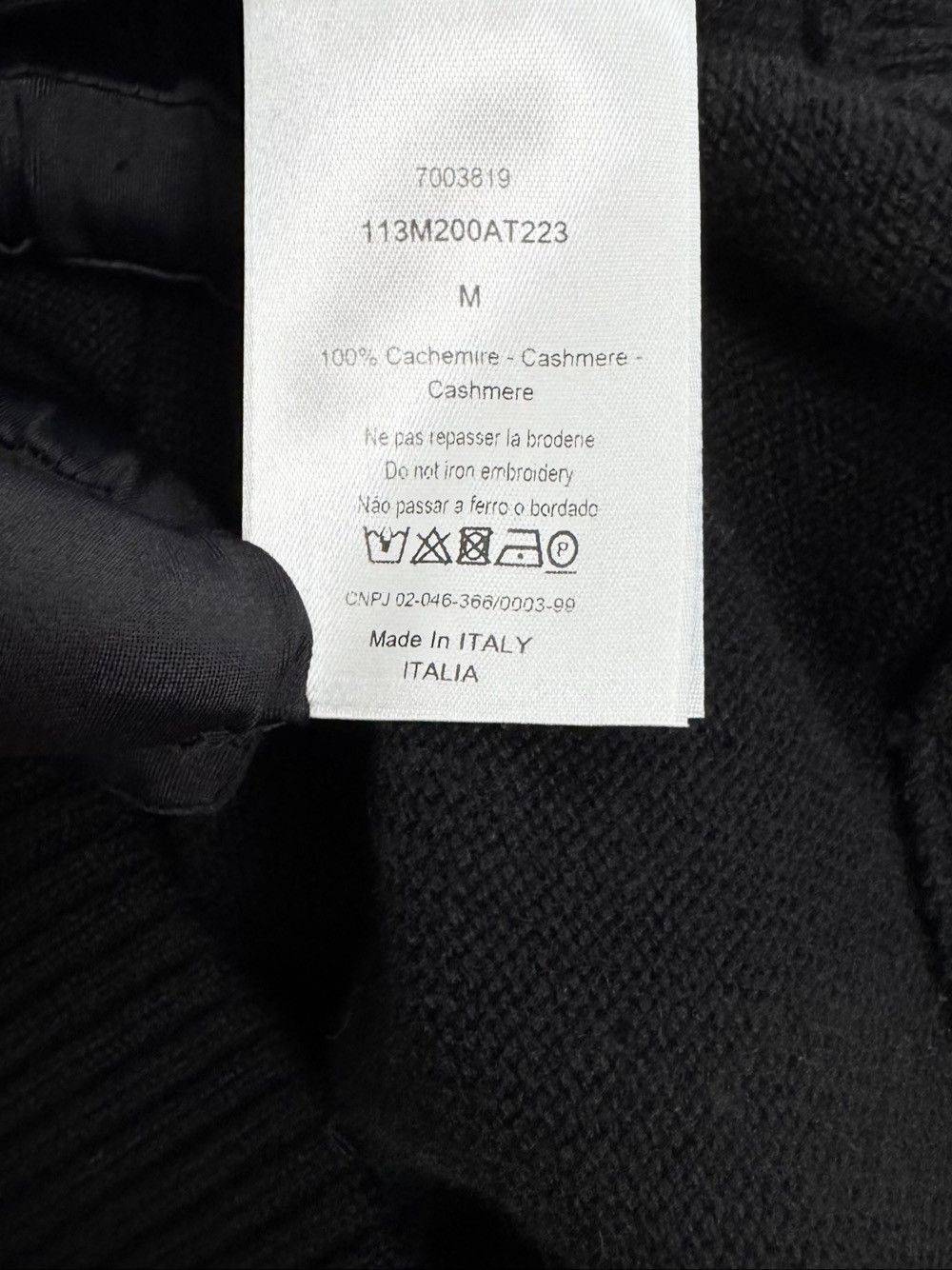 Dior Dior Cashmere Zip Hoodie Size M Size US M / EU 48-50 / 2 - 4 Thumbnail