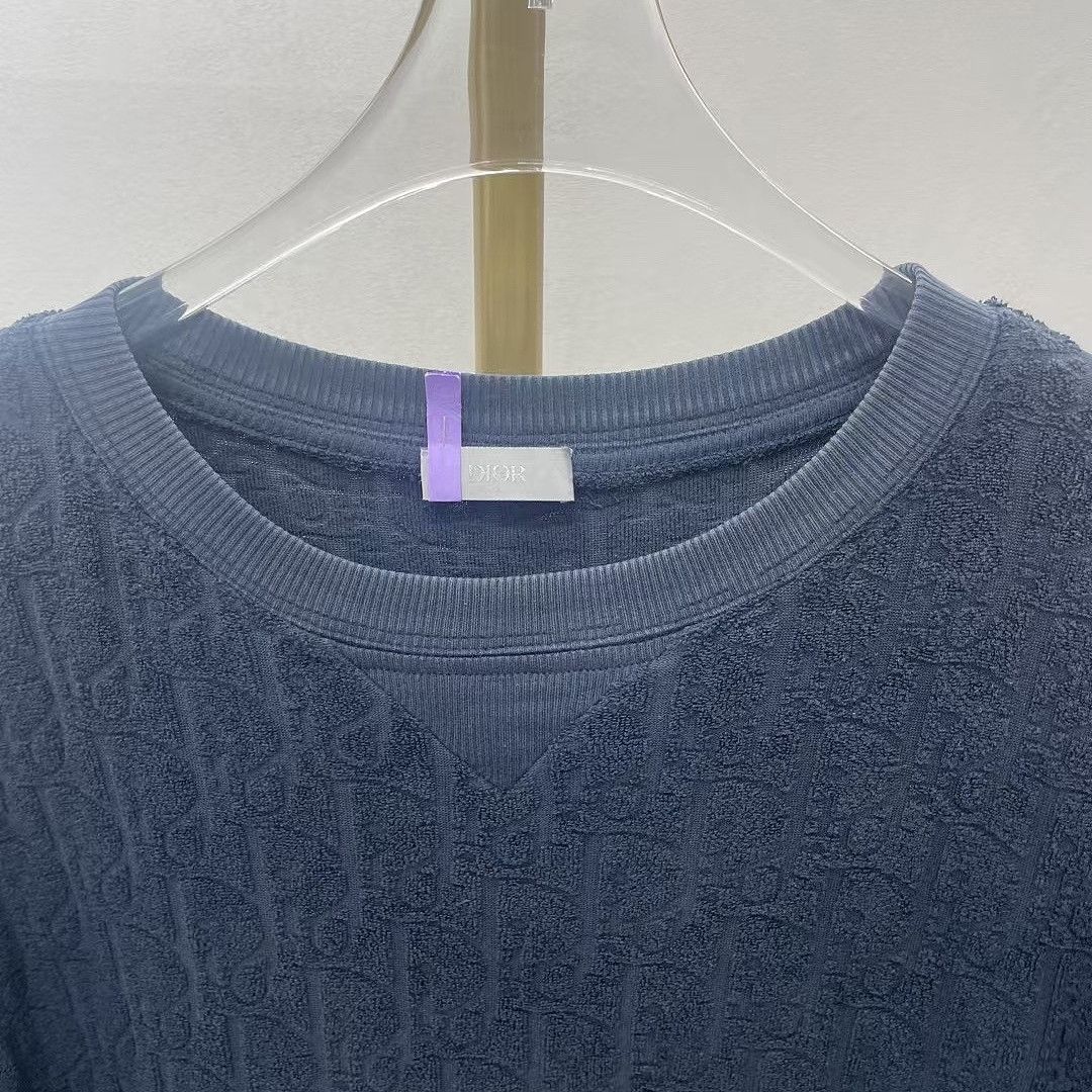 Dior Dior Oblique Terry T-Shirt Size L Size US L / EU 52-54 / 3 - 3 Thumbnail