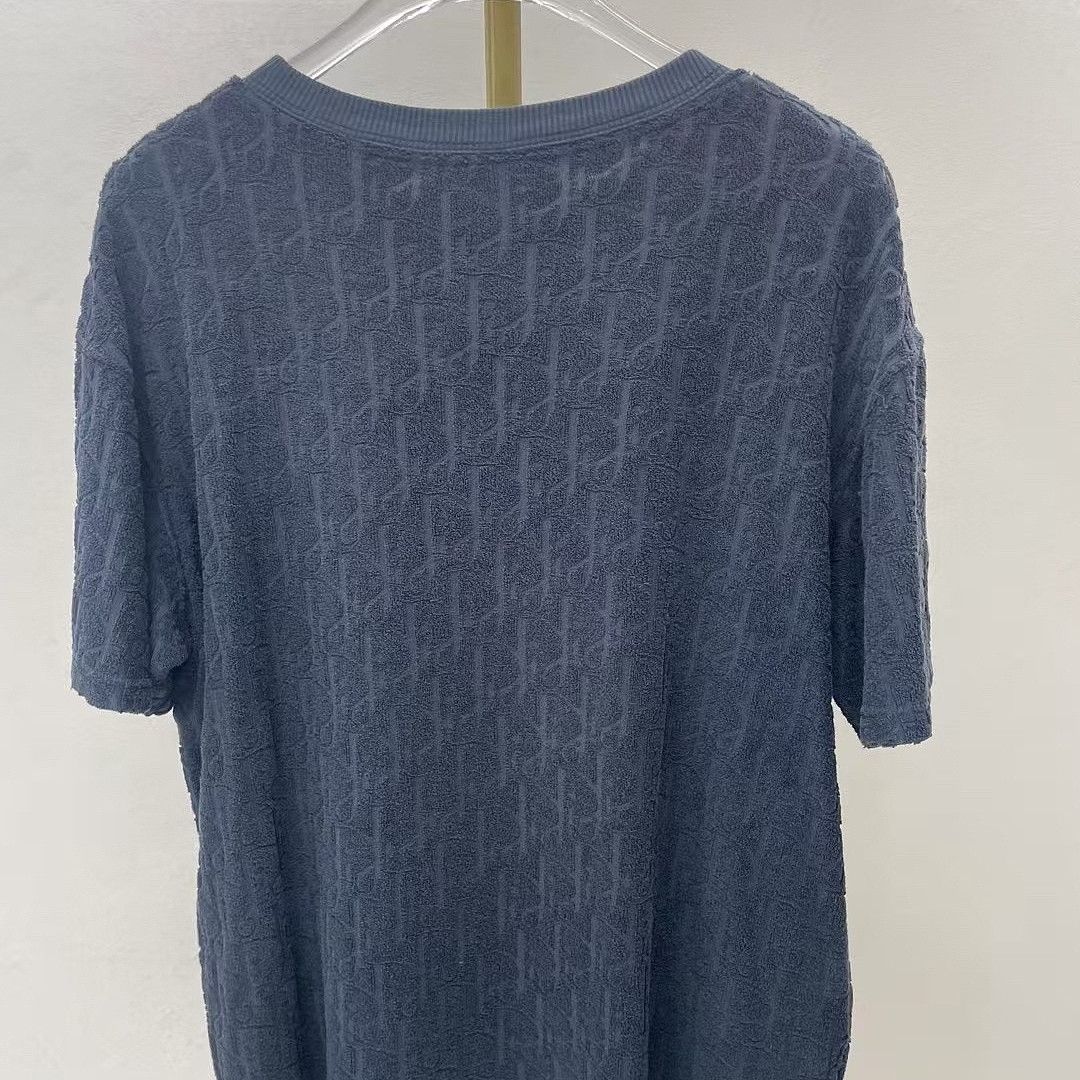 Dior Dior Oblique Terry T-Shirt Size L Size US L / EU 52-54 / 3 - 2 Thumbnail