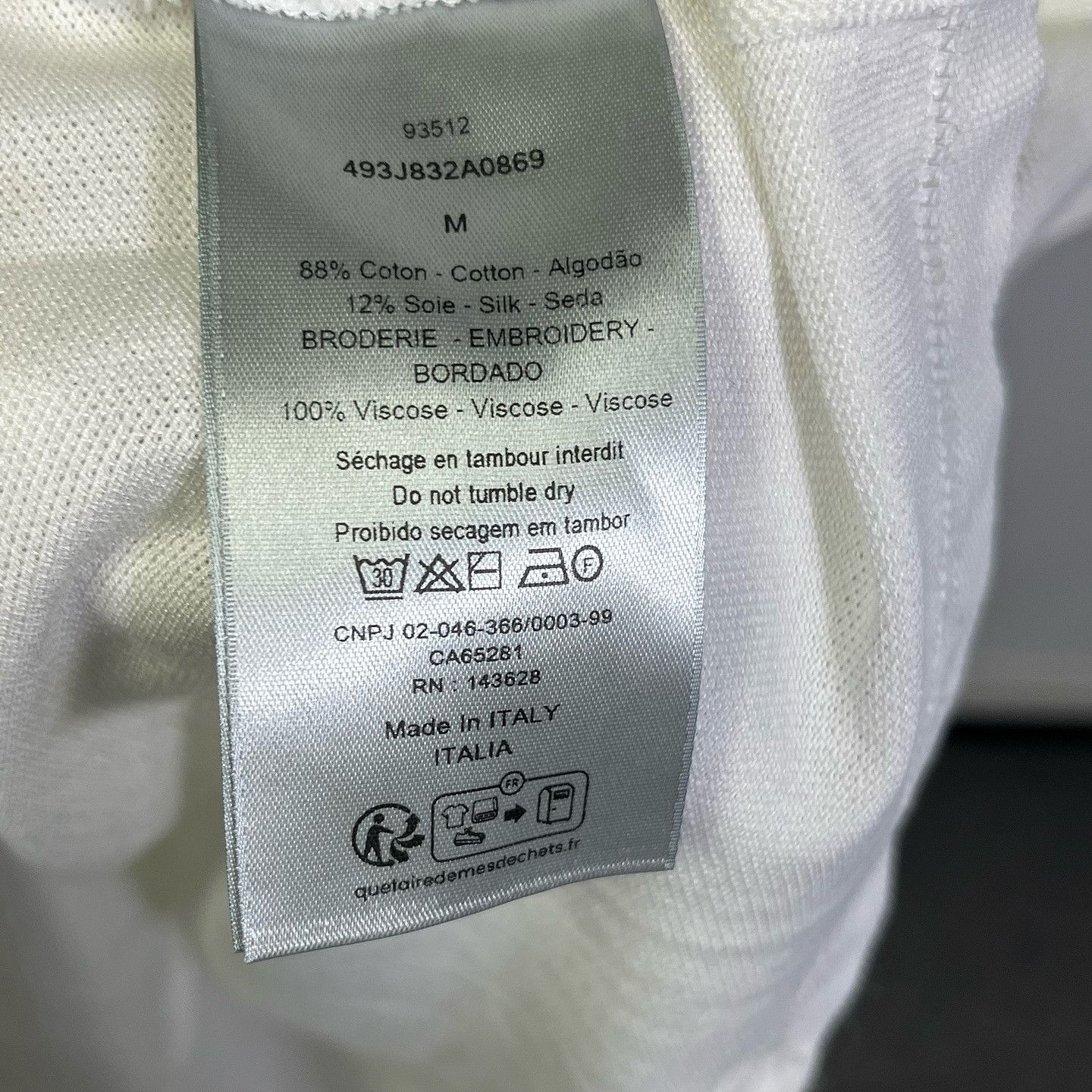 Dior Dior Embroidered Logo Polo Shirt Size M Size US M / EU 48-50 / 2 - 4 Thumbnail