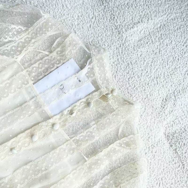 Dior Dior Lace Embroidered Blouse Size 34 Size XS / US 0-2 / IT 36-38 - 8 Thumbnail
