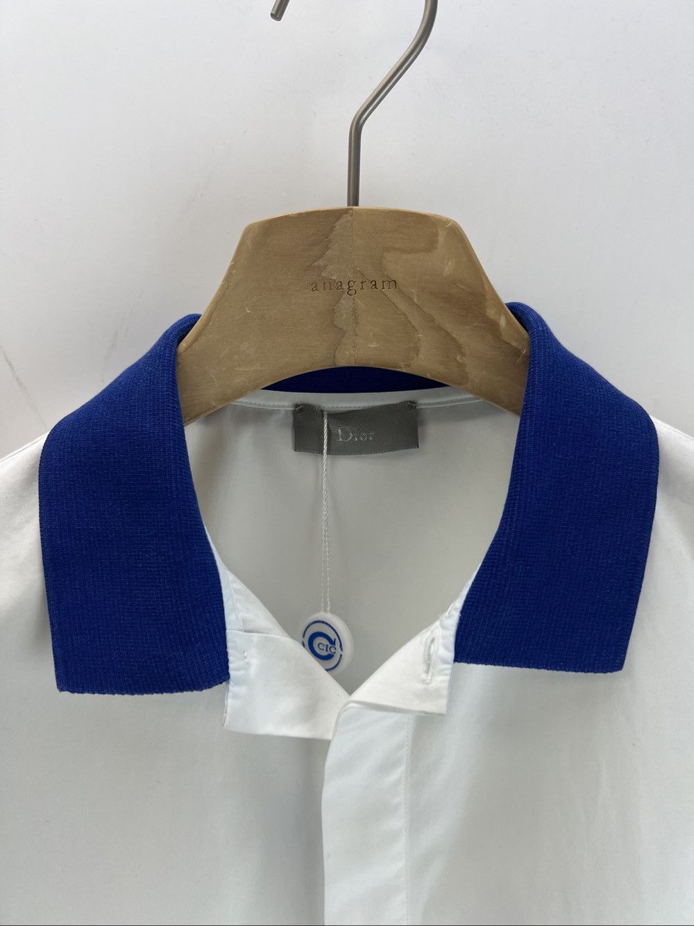 Dior Dior Blue Collar White Shirt Size S Size US S / EU 44-46 / 1 - 3 Thumbnail