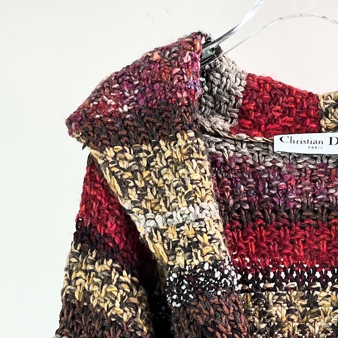 Dior Dior Multicolor Wool Blend Hooded Sweater Size 38 Size XS / US 0-2 / IT 36-38 - 6 Thumbnail