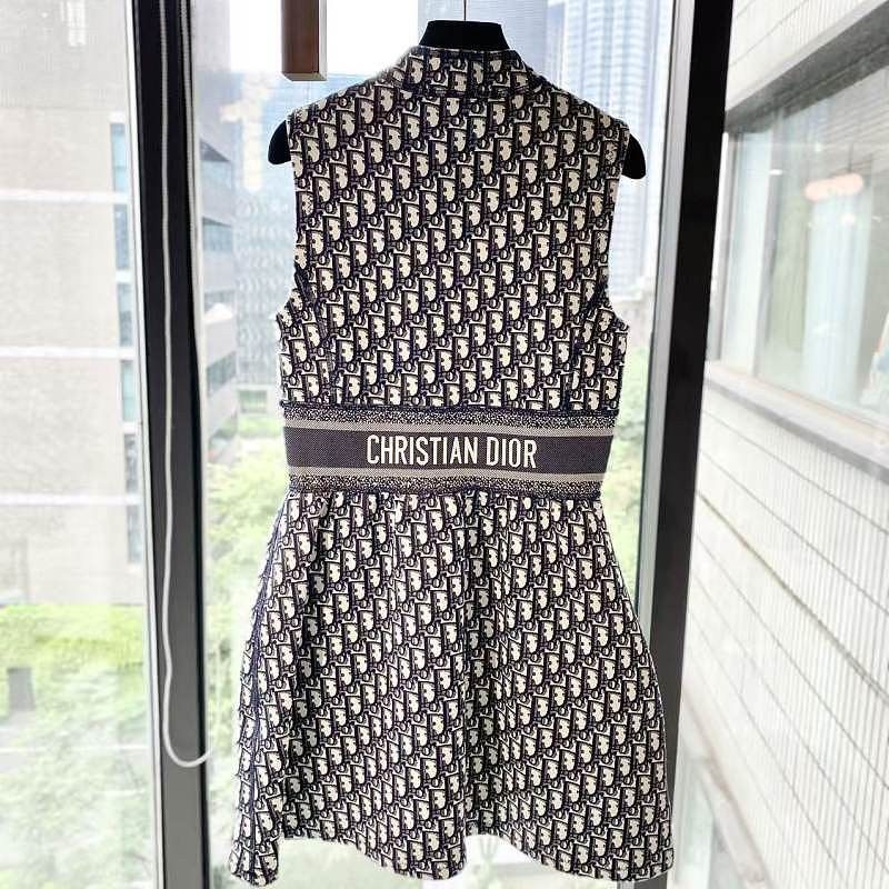 Dior Dior Oblique Sleeveless Mini Dress Size 38 Size S / US 4 / IT 40 - 2 Thumbnail