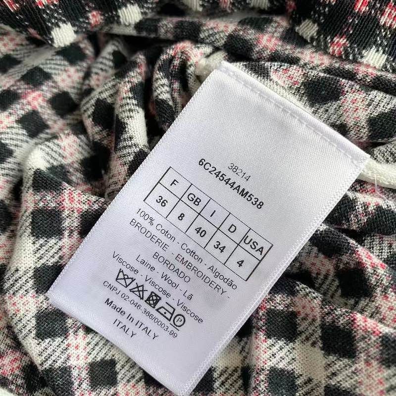 Dior Dior Check Knit T-Shirt Size FR 36 Size XS / US 0-2 / IT 36-38 - 4 Thumbnail