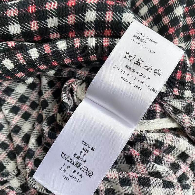 Dior Dior Check Knit T-Shirt Size FR 36 Size XS / US 0-2 / IT 36-38 - 6 Thumbnail