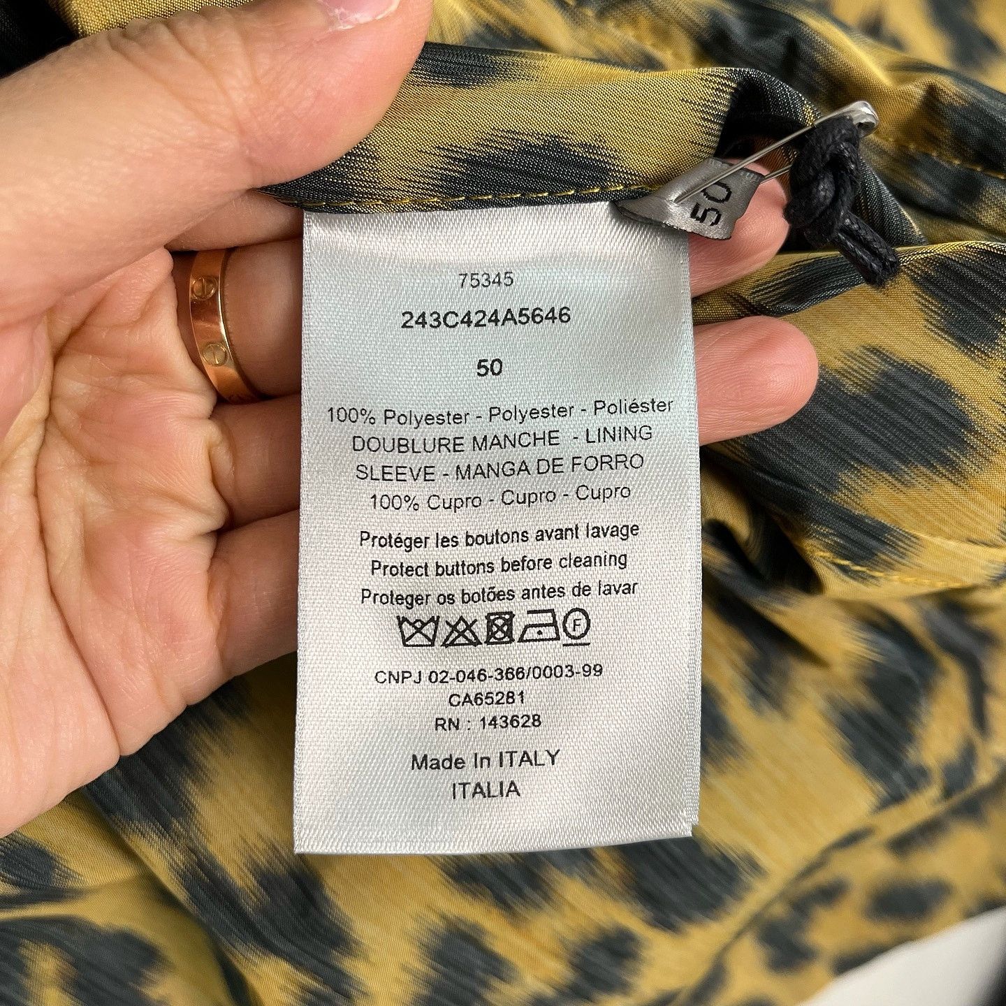 Dior Dior Leopard Print Light Jacket Size M Size US M / EU 48-50 / 2 - 4 Thumbnail