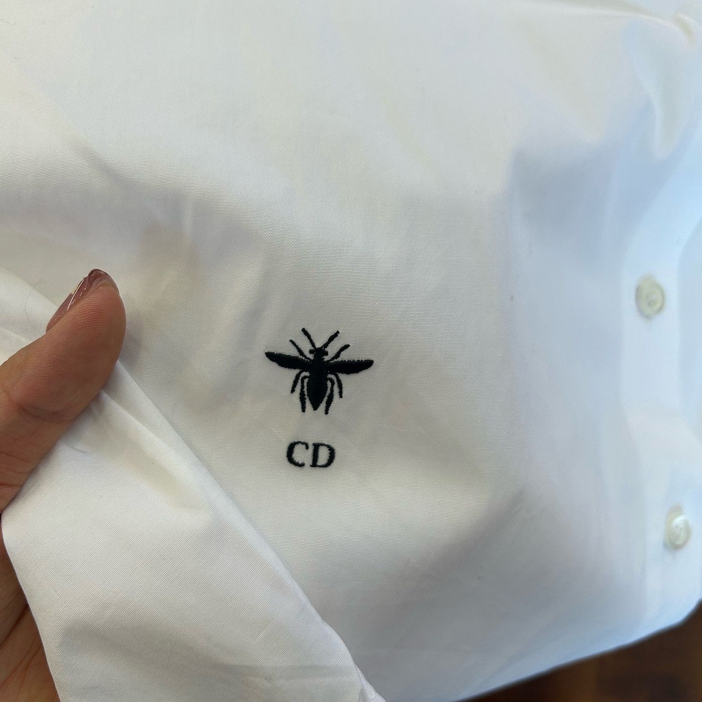 Dior Dior Bee Embroidery Button Up Shirt Size 34 Size XS / US 0-2 / IT 36-38 - 5 Thumbnail