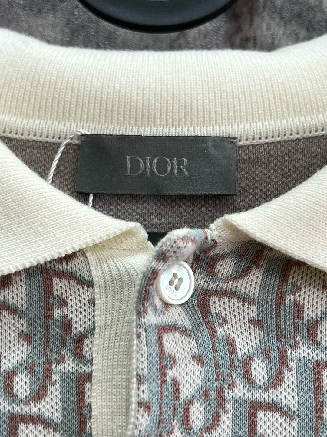 Dior Dior Oblique Knit Polo Shirt Size M Size US M / EU 48-50 / 2 - 3 Thumbnail