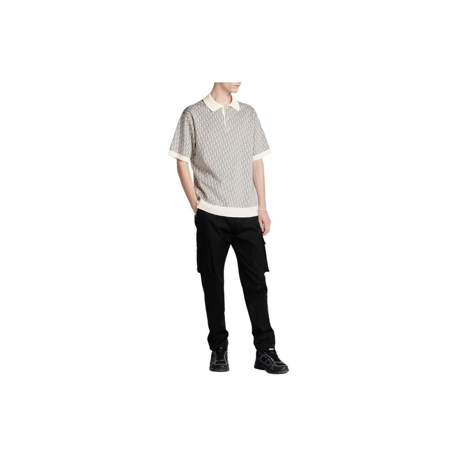 Dior Dior Oblique Knit Polo Shirt Size M Size US M / EU 48-50 / 2 - 7 Thumbnail
