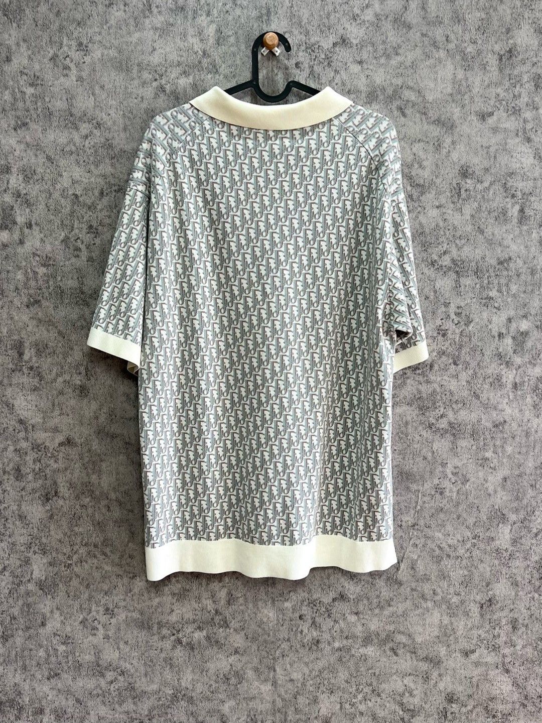 Dior Dior Oblique Knit Polo Shirt Size M Size US M / EU 48-50 / 2 - 2 Thumbnail