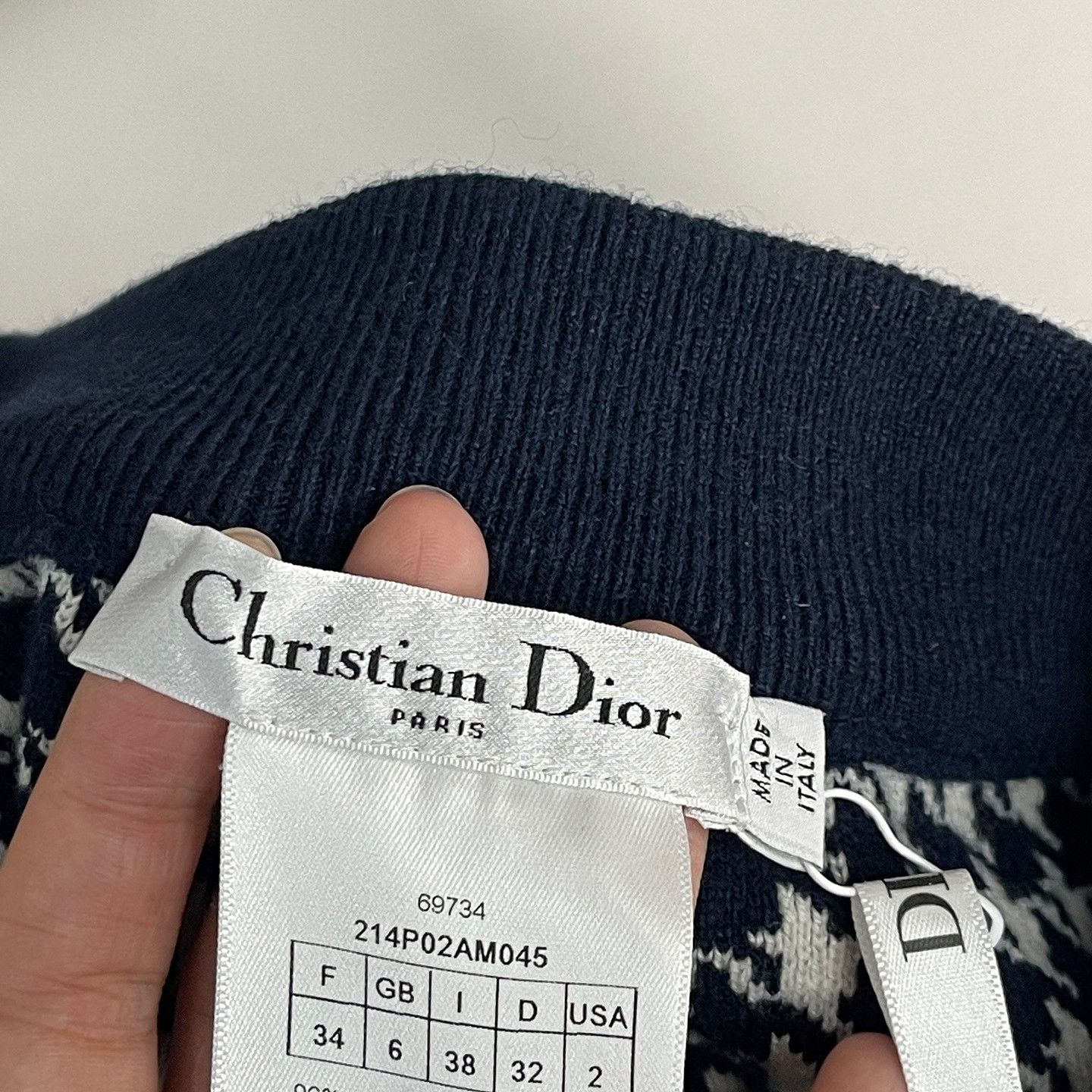 Dior Dior Houndstooth Knit Pants Size 34 Size 25" / US 0 / IT 36 - 3 Thumbnail