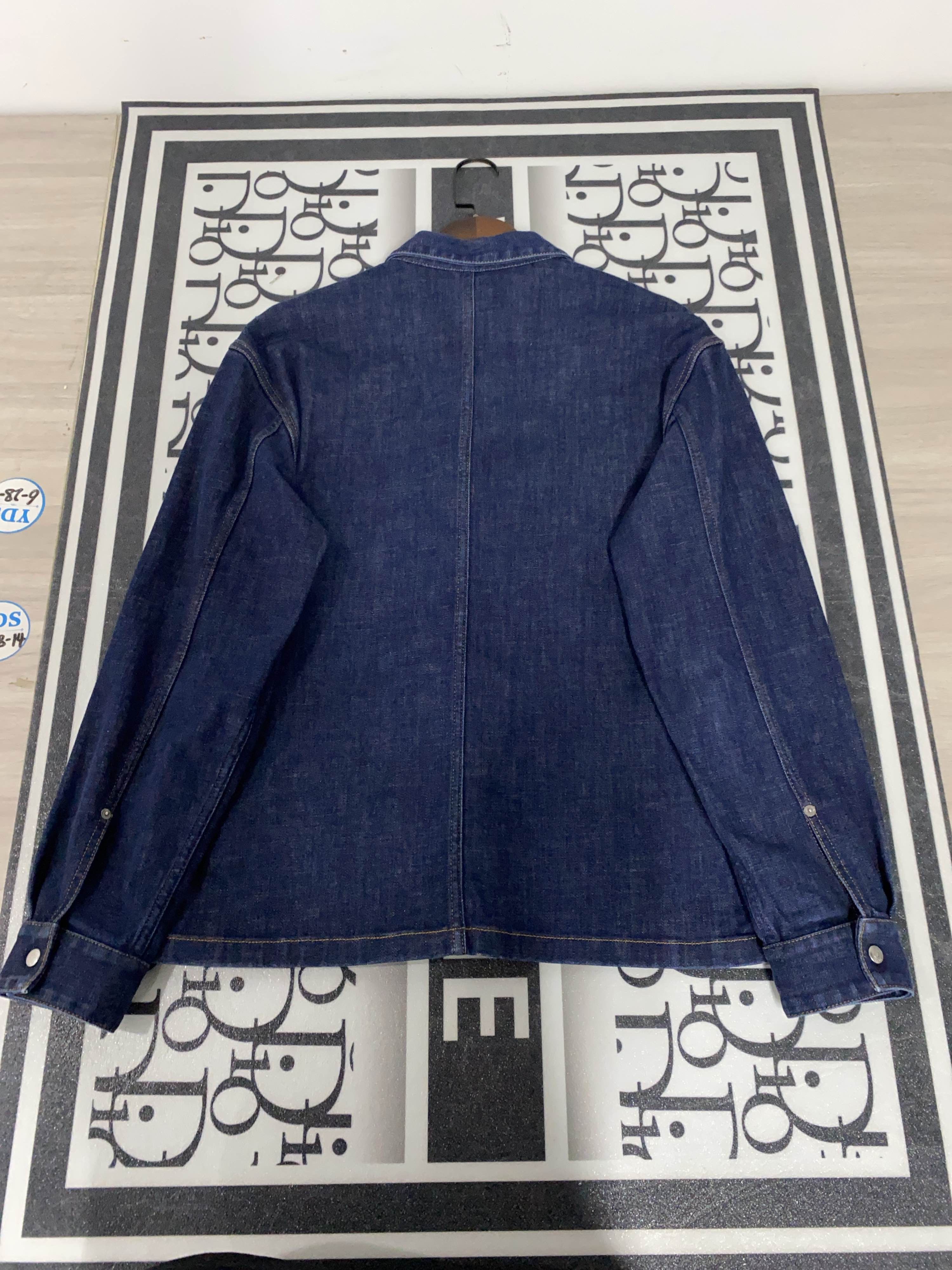 Dior Dior Oblique Denim Shirt Size 50 Size US M / EU 48-50 / 2 - 2 Thumbnail