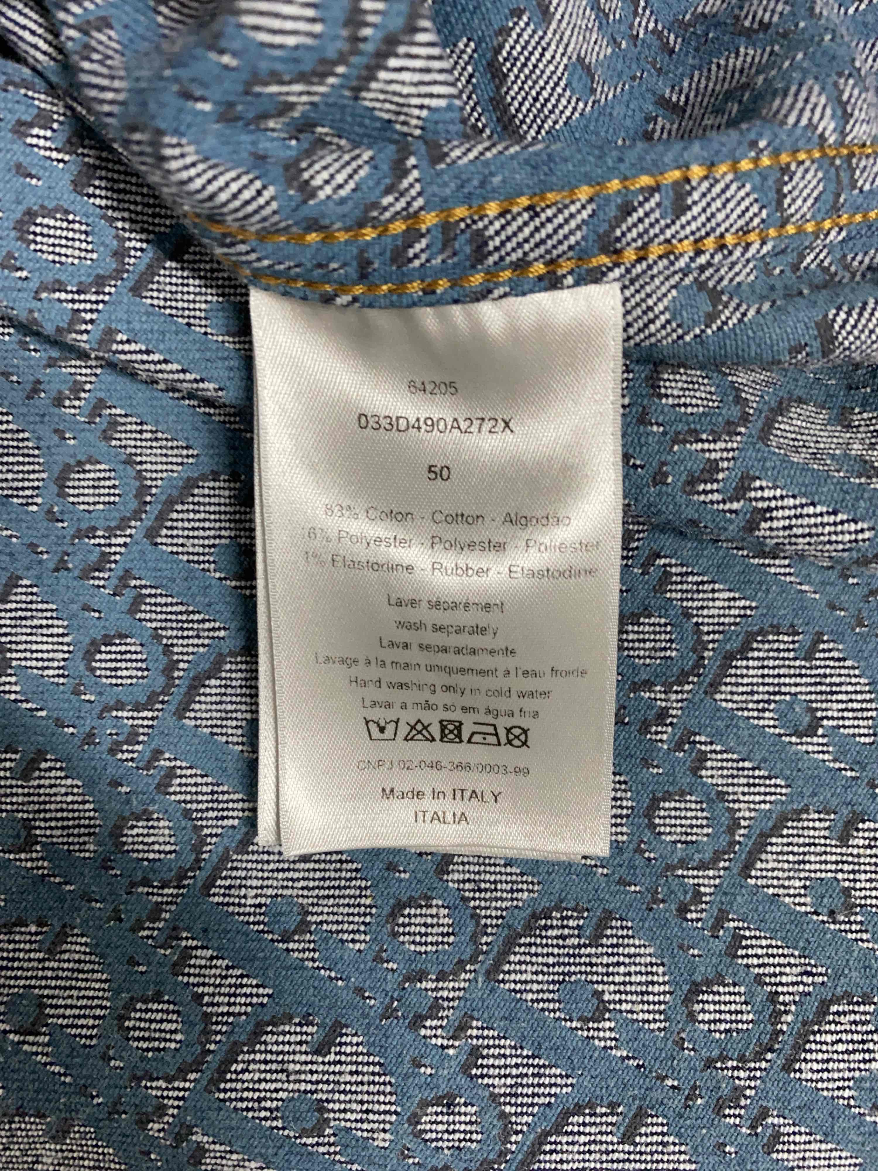 Dior Dior Oblique Denim Shirt Size 50 Size US M / EU 48-50 / 2 - 4 Thumbnail