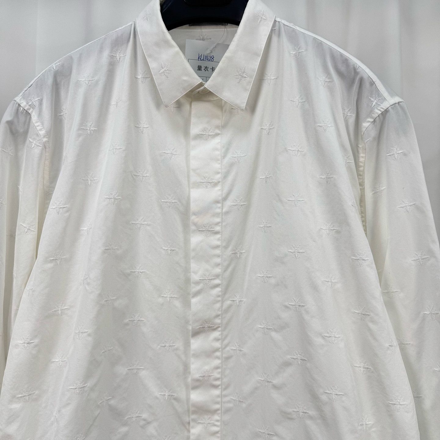 Dior Dior Embroidered Bee Button Up Shirt Size L Size US L / EU 52-54 / 3 - 7 Thumbnail