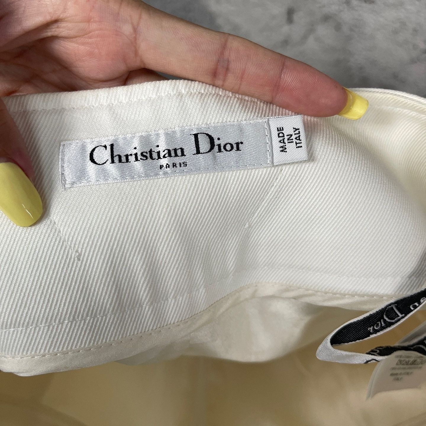 Dior Dior Cotton White Shorts Size 36 Size 26" / US 2 / IT 38 - 3 Thumbnail