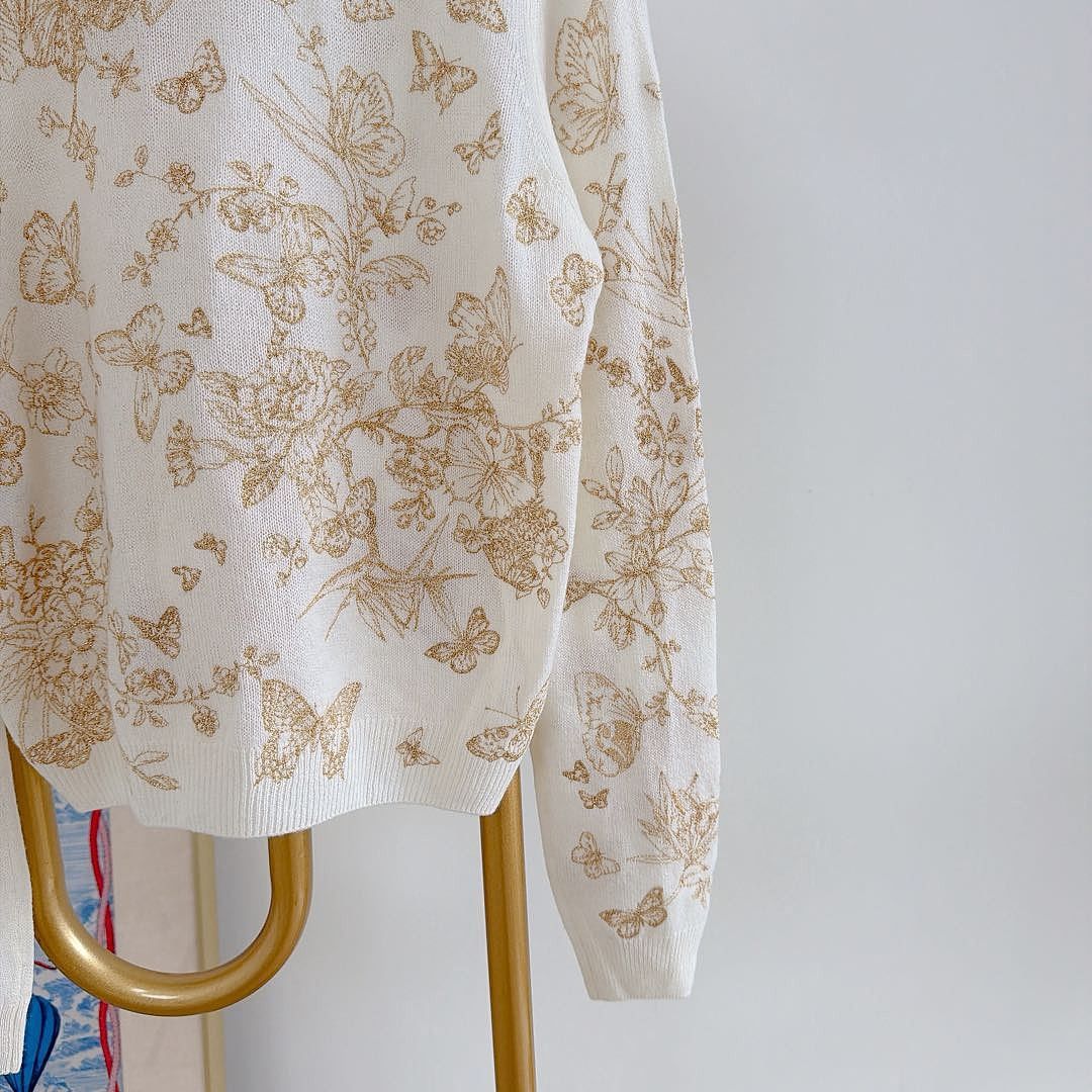 Dior Dior Butterfly Embroidery Sweater Size FR 36 Size XS / US 0-2 / IT 36-38 - 7 Thumbnail