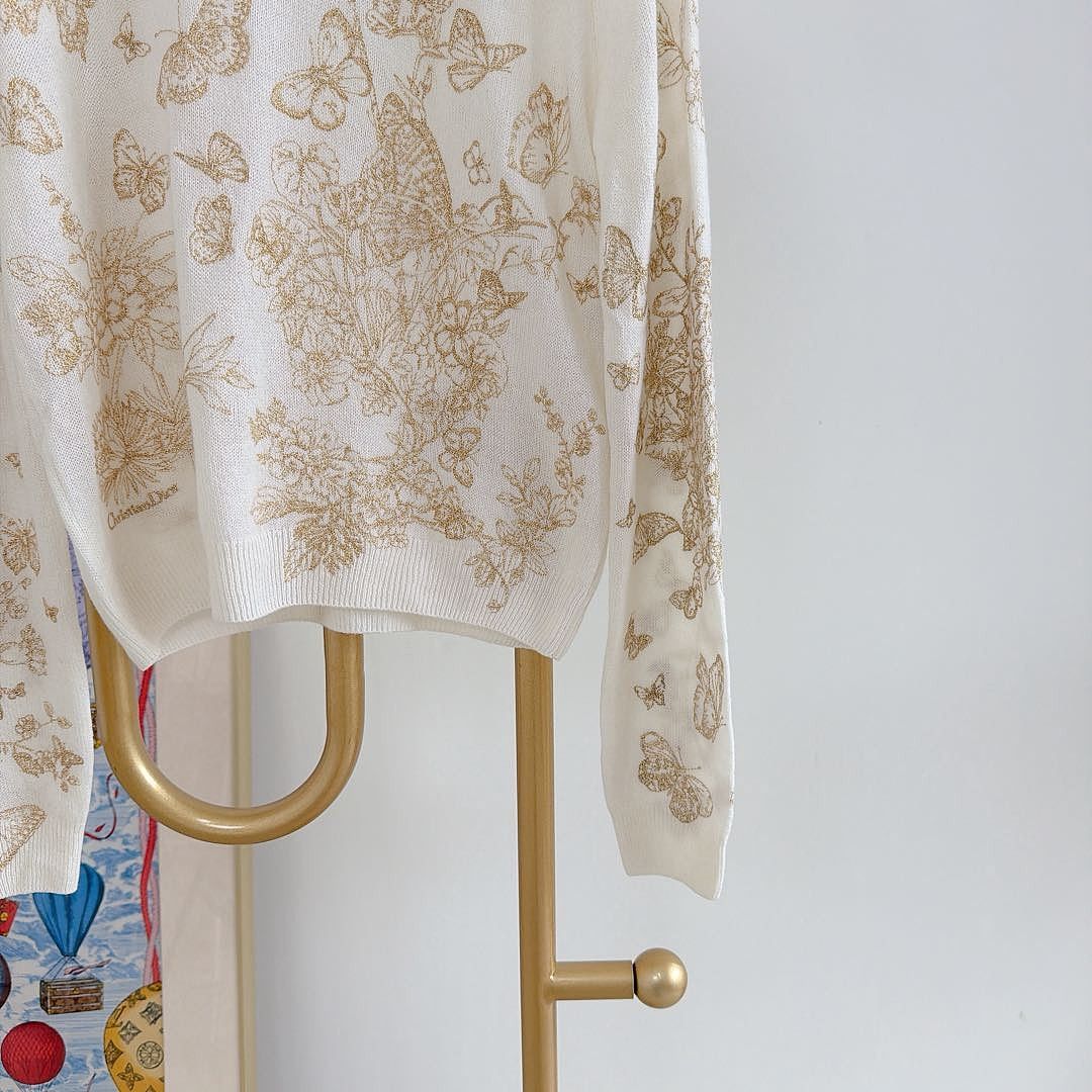 Dior Dior Butterfly Embroidery Sweater Size FR 36 Size XS / US 0-2 / IT 36-38 - 6 Thumbnail