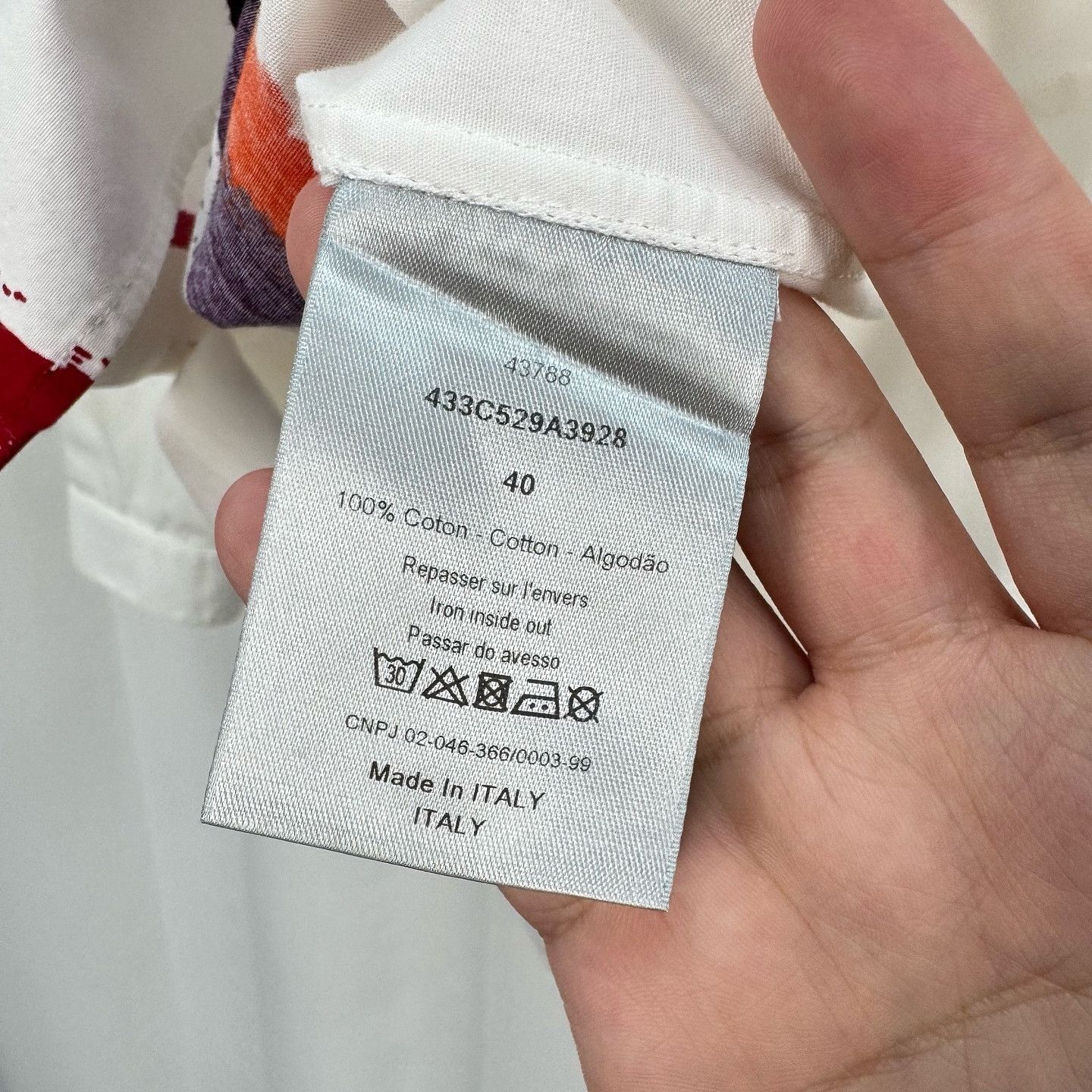 Dior Dior Paint Splash Shirt Size M Size US XXS / EU 40 - 4 Thumbnail