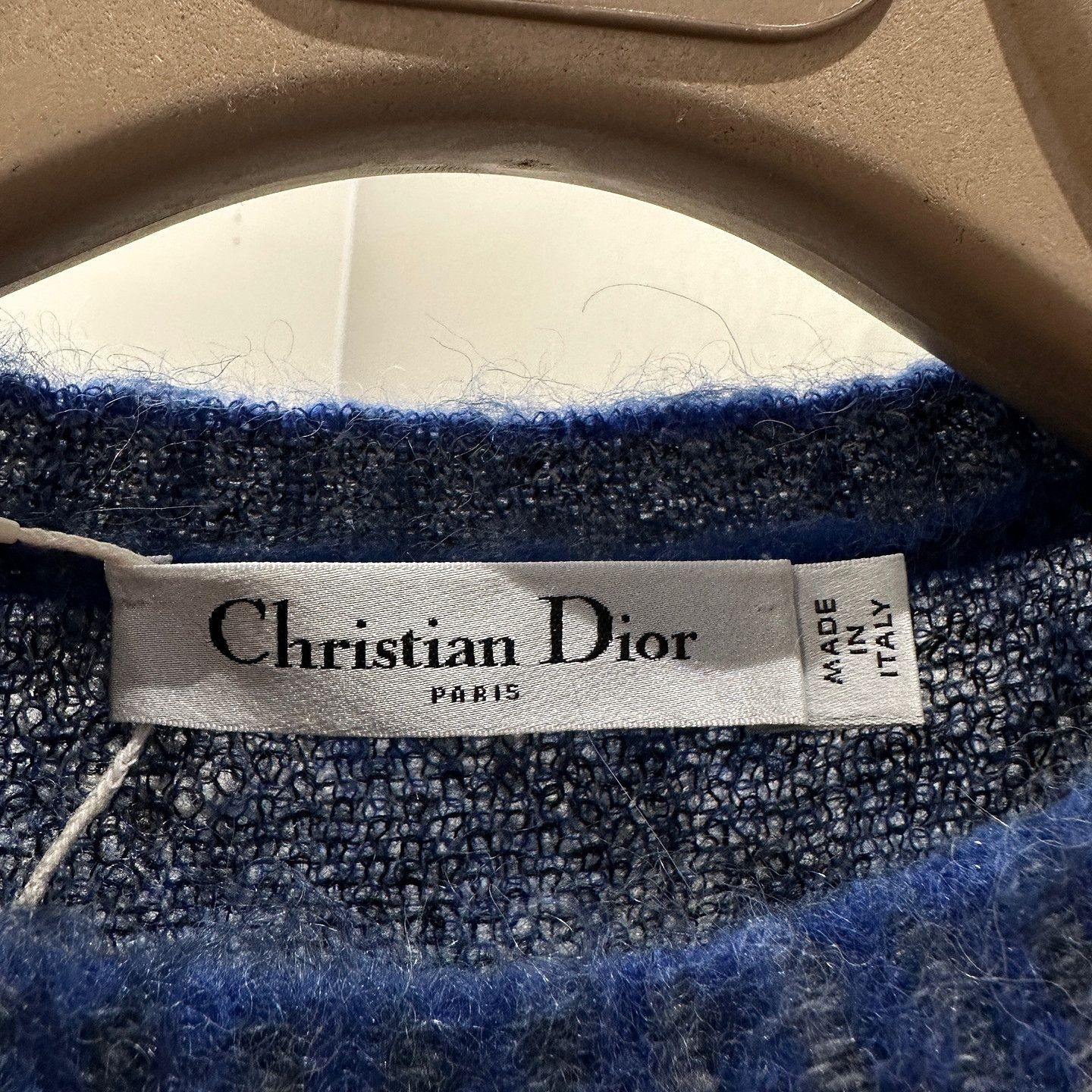 Dior Dior Bee Mohair Plaid Sweater Size 36 Size XS / US 0-2 / IT 36-38 - 3 Thumbnail