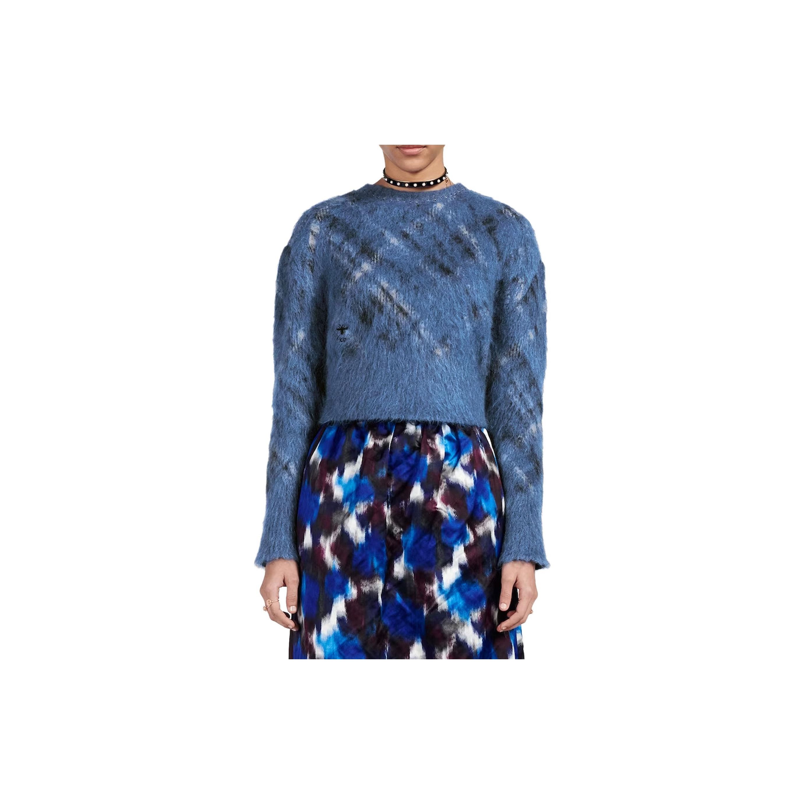 Dior Dior Bee Mohair Plaid Sweater Size 36 Size XS / US 0-2 / IT 36-38 - 7 Thumbnail