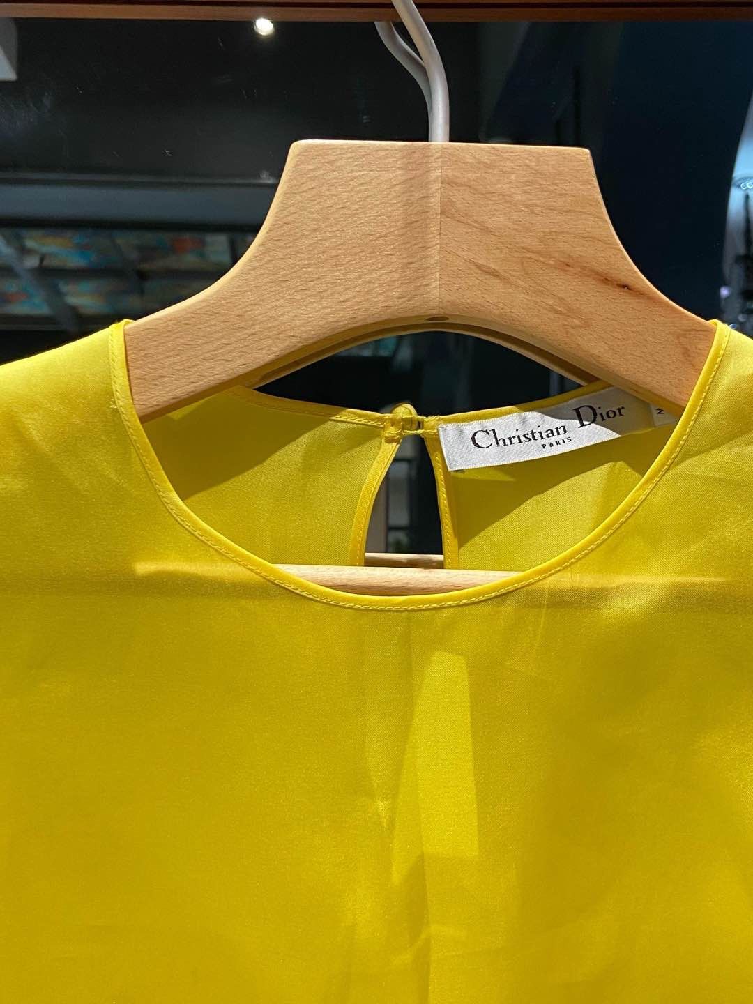 Dior Christian Dior Yellow Silk Tank Top Size 36 Size XS / US 0-2 / IT 36-38 - 7 Thumbnail