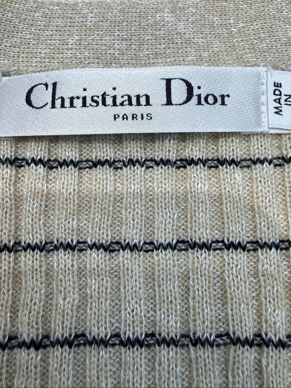 Dior Dior Striped Bee Embroidery Cardigan Size 34 Size XS / US 0-2 / IT 36-38 - 3 Thumbnail