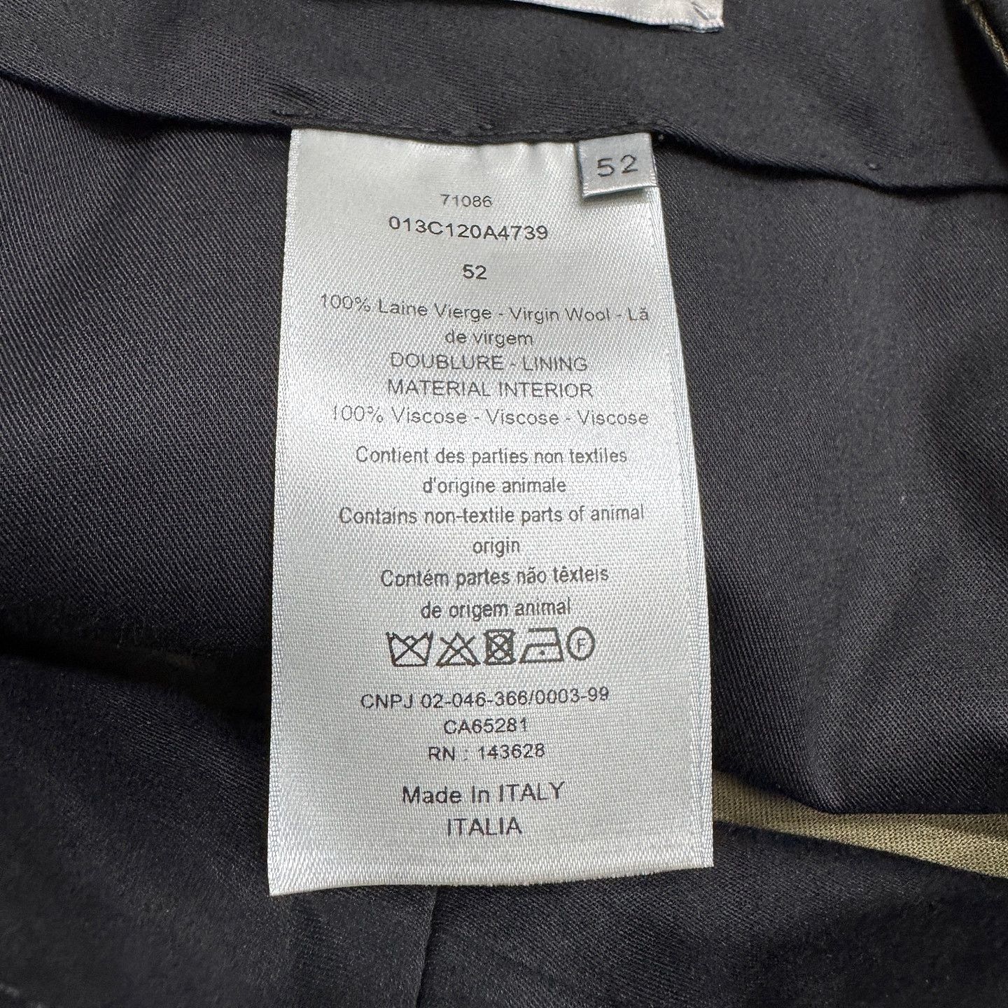 Dior Dior Virgin Wool Casual Pants US 36 / EU 52 Size US 36 / EU 52 - 4 Thumbnail