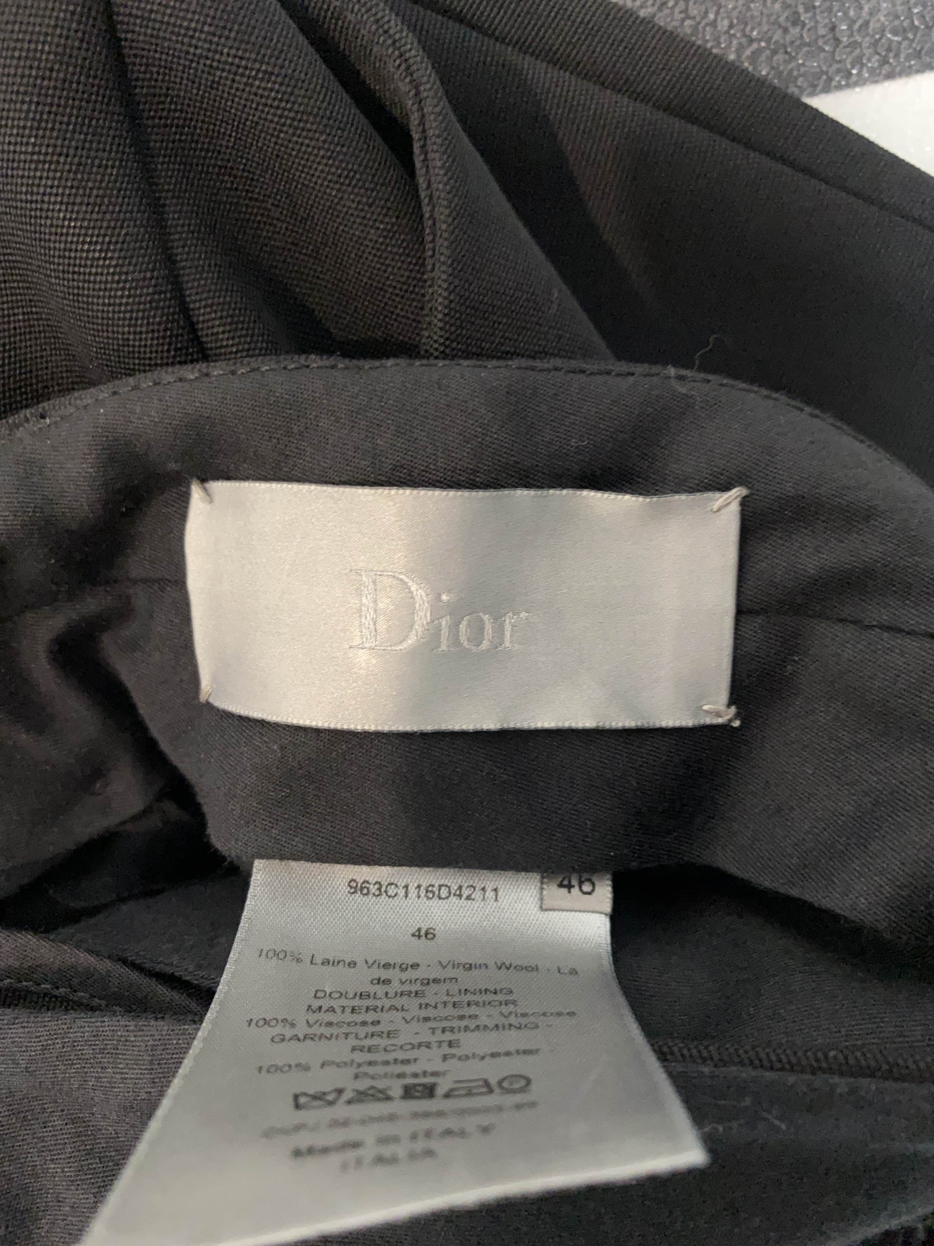 Dior Dior Virgin Wool Formal Trousers Size 46 Size 36R - 3 Thumbnail
