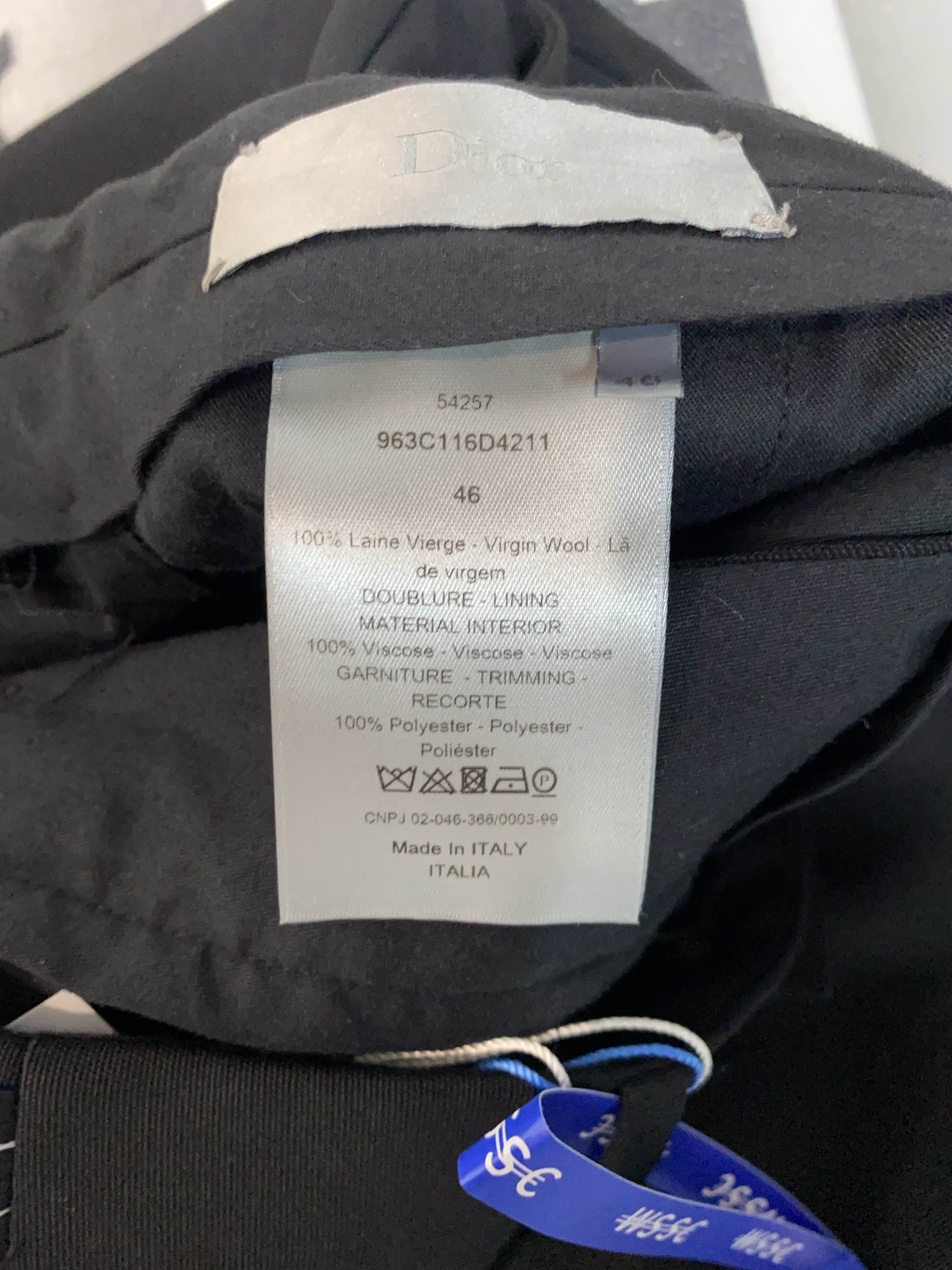 Dior Dior Virgin Wool Formal Trousers Size 46 Size 36R - 4 Thumbnail