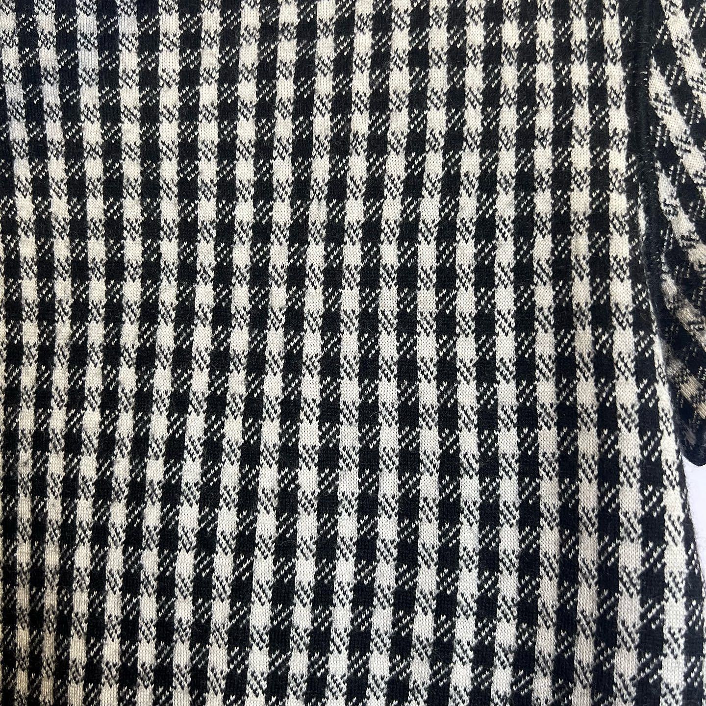 Dior Dior Houndstooth Short Sleeve Sweater Size 36 Size XS / US 0-2 / IT 36-38 - 6 Thumbnail