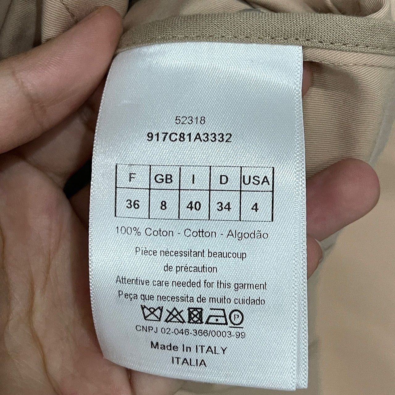 Dior Dior Bee Logo Cotton Jacket Size IT 40 Size S / US 4 / IT 40 - 4 Thumbnail