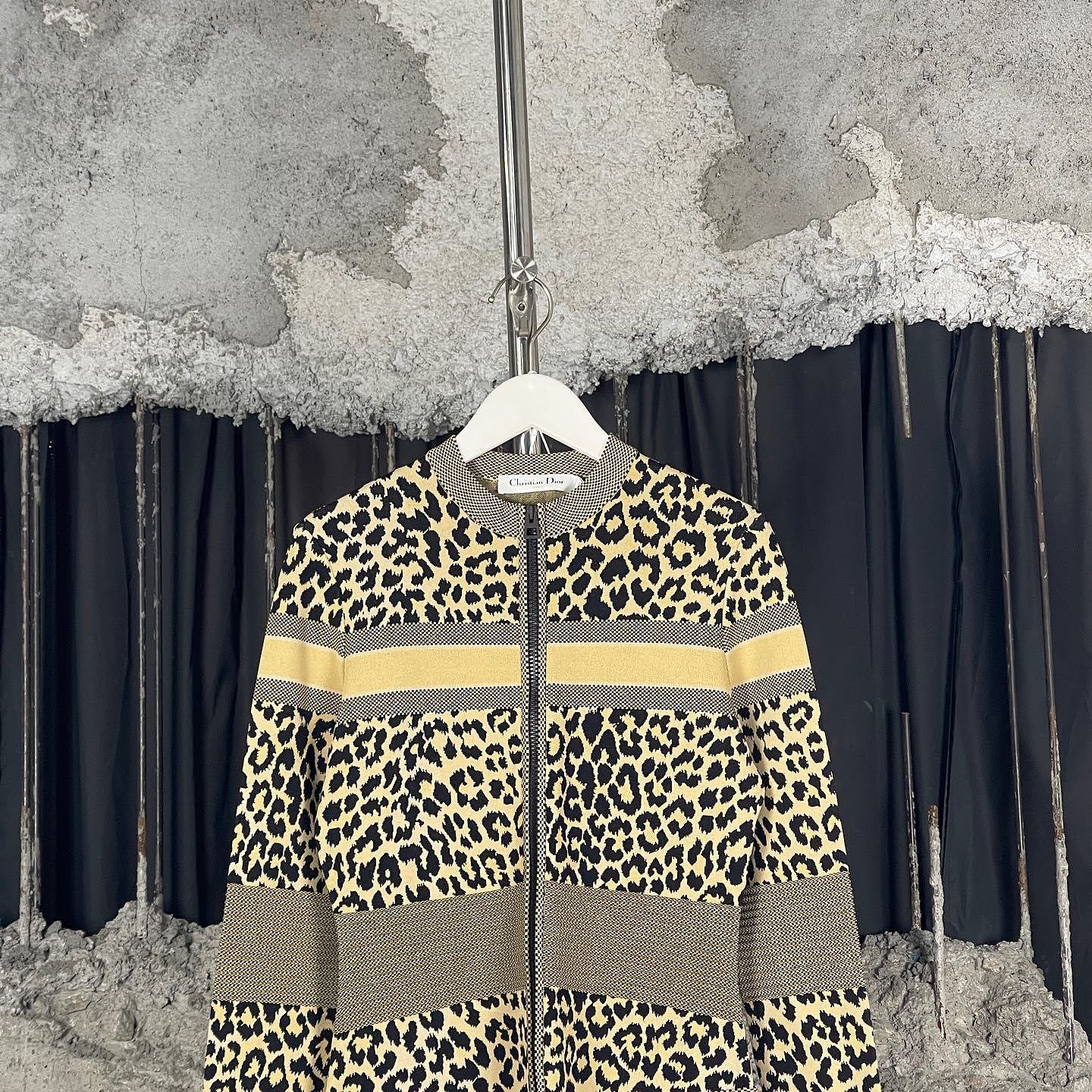 Dior Dior Leopard Knit Mini Dress FR 38 Size S / US 4 / IT 40 - 5 Thumbnail